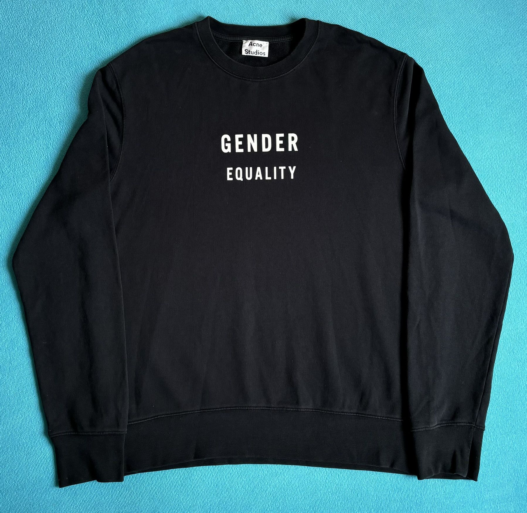 Acne Studios Acne Studios Gender Equality black sweatshirt size L Size US L / EU 52-54 / 3 - 5 Thumbnail