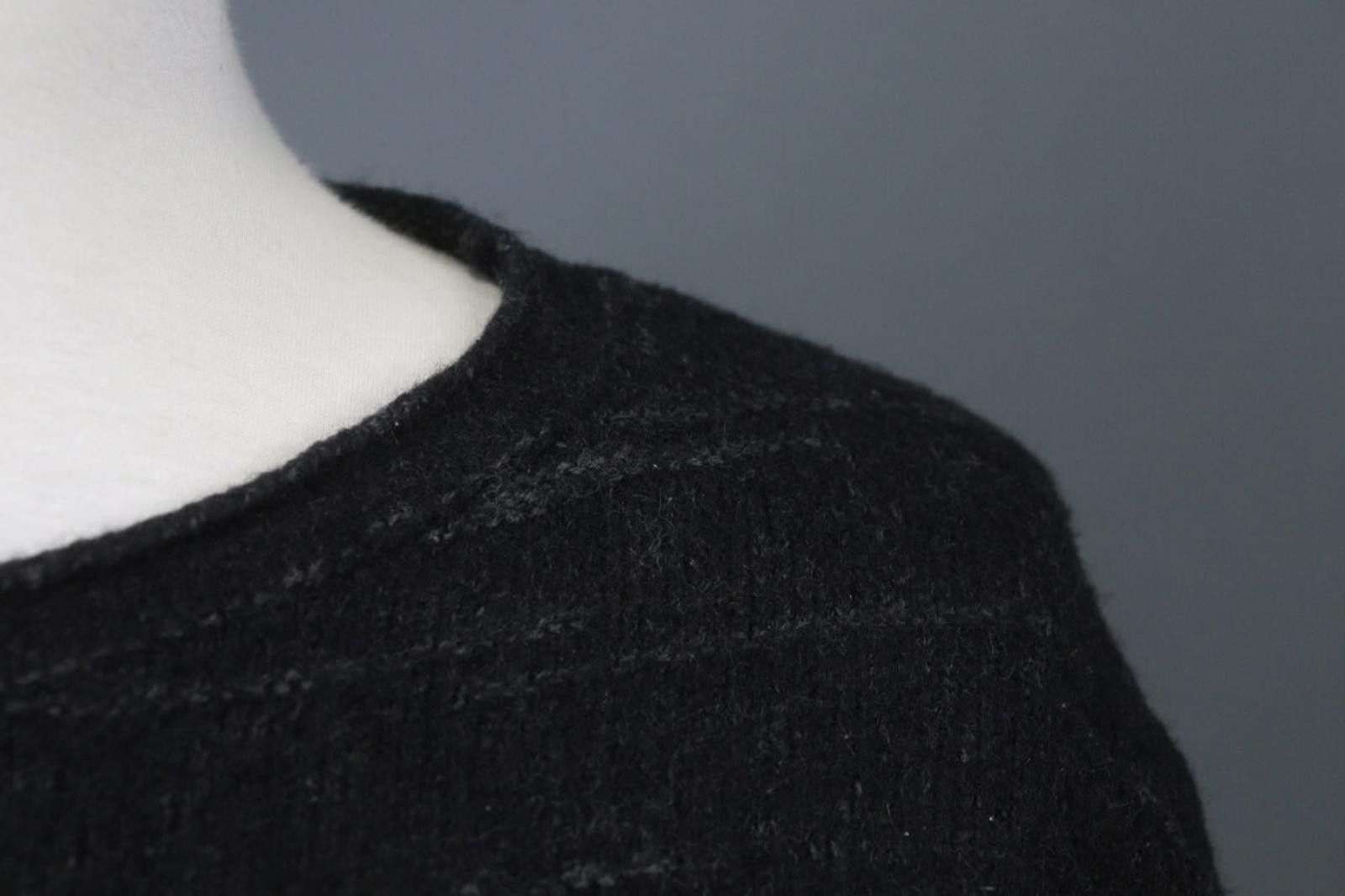 Transit Transit Black Knitted Crew Neck Stretchable Pullover Sweater Size M / US 6-8 / IT 42-44 - 6 Thumbnail