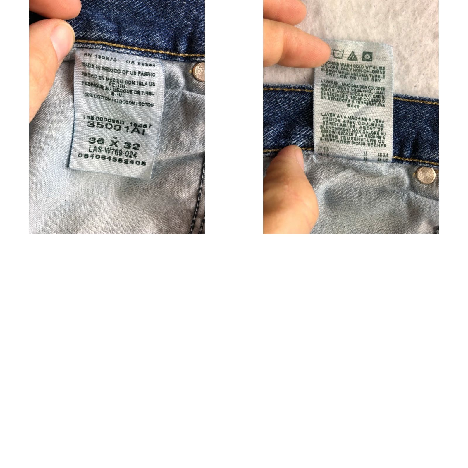 Wrangler Wrangler Jeans Mens 36x30 Denim Blue Medium Wash Straight Leg Mid Rise Regular Inseam 30 Vintage No Size US 36 / EU 52 - 8 Thumbnail