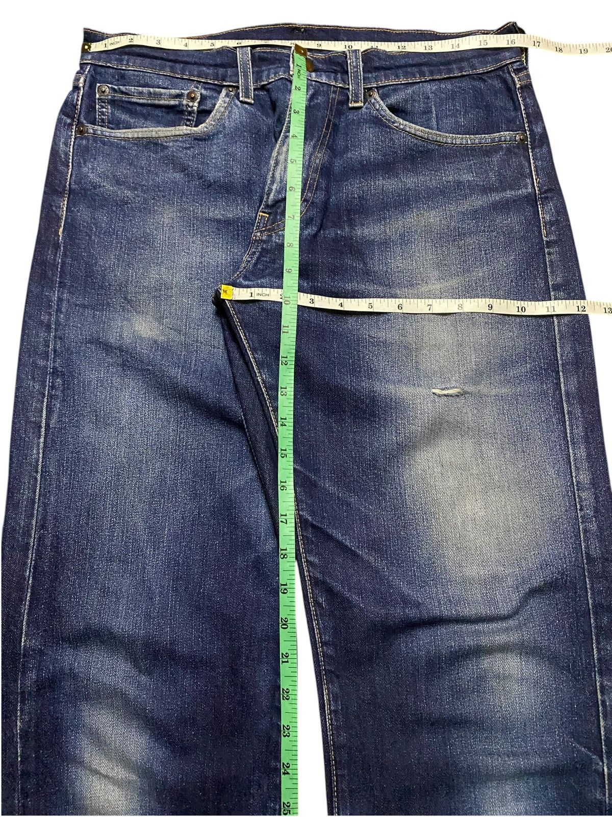 Levi's Levis Vietnam Big E Blue Faded Wash Distressed Loose Jeans Size US 33 - 13 Thumbnail