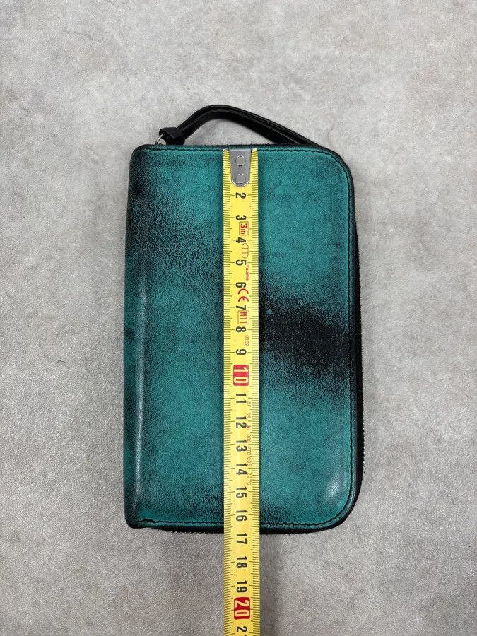 Maison Margiela MM6 Turquoise Spray Leather Wallet Size ONE SIZE - 5 Thumbnail