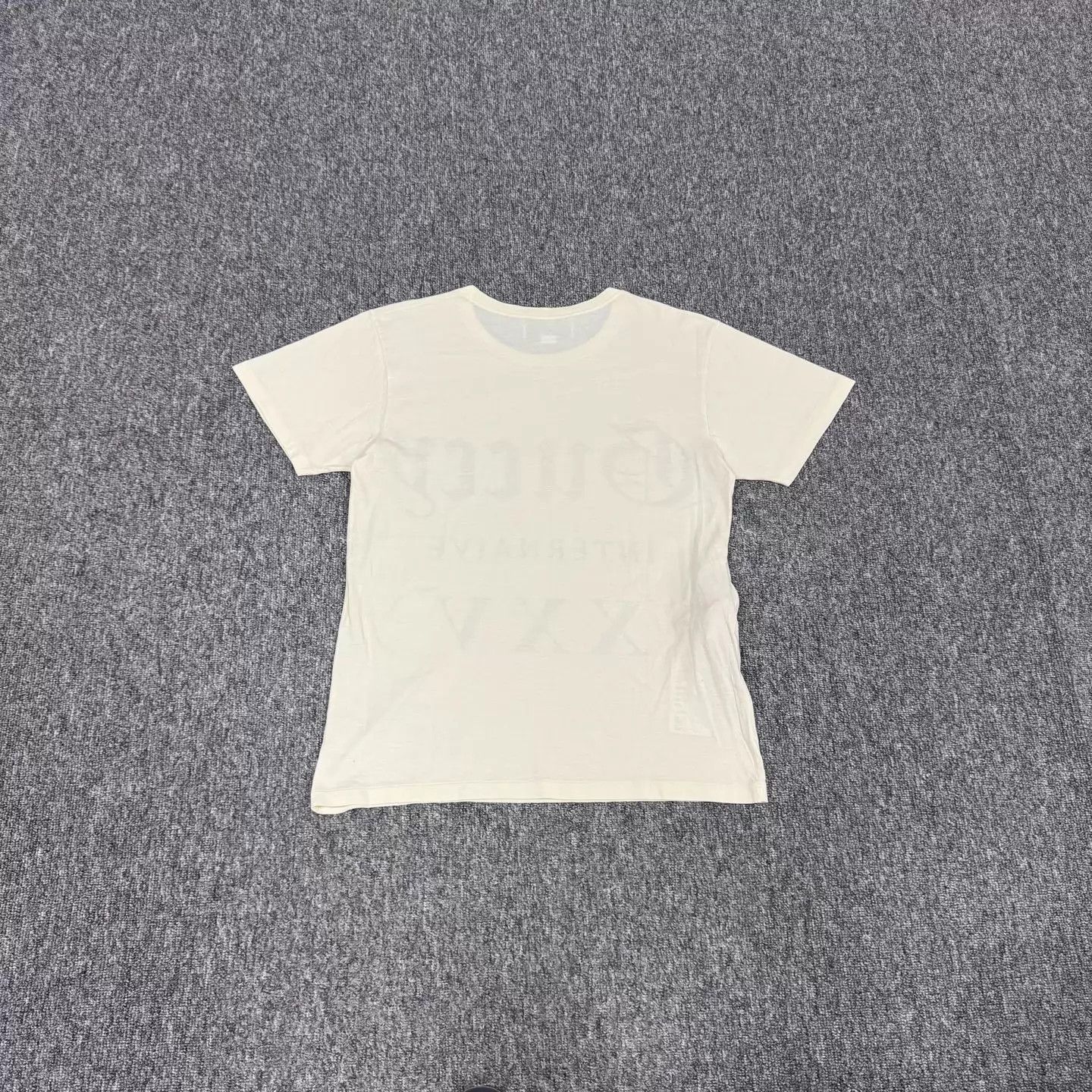 Gucci Gucci Ivory GG logo print crew short-sleeve tee S Size US S / EU 44-46 / 1 - 2 Thumbnail