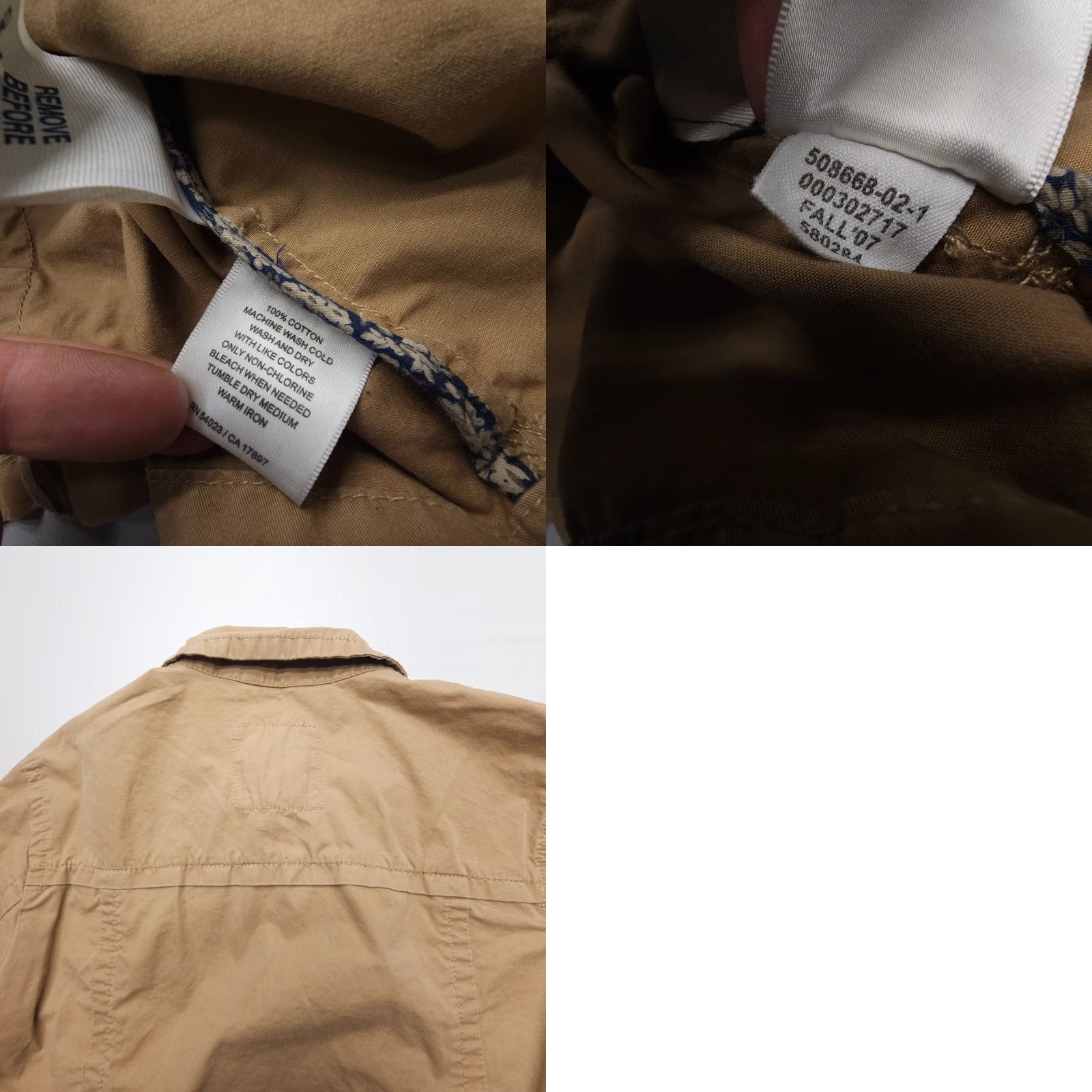 Old Navy Old Navy Button Up Twill Travel Jacket XL Brown Collared Shirt Women Regular Jacket Size XL / US 12-14 / IT 48-50 - 8 Thumbnail
