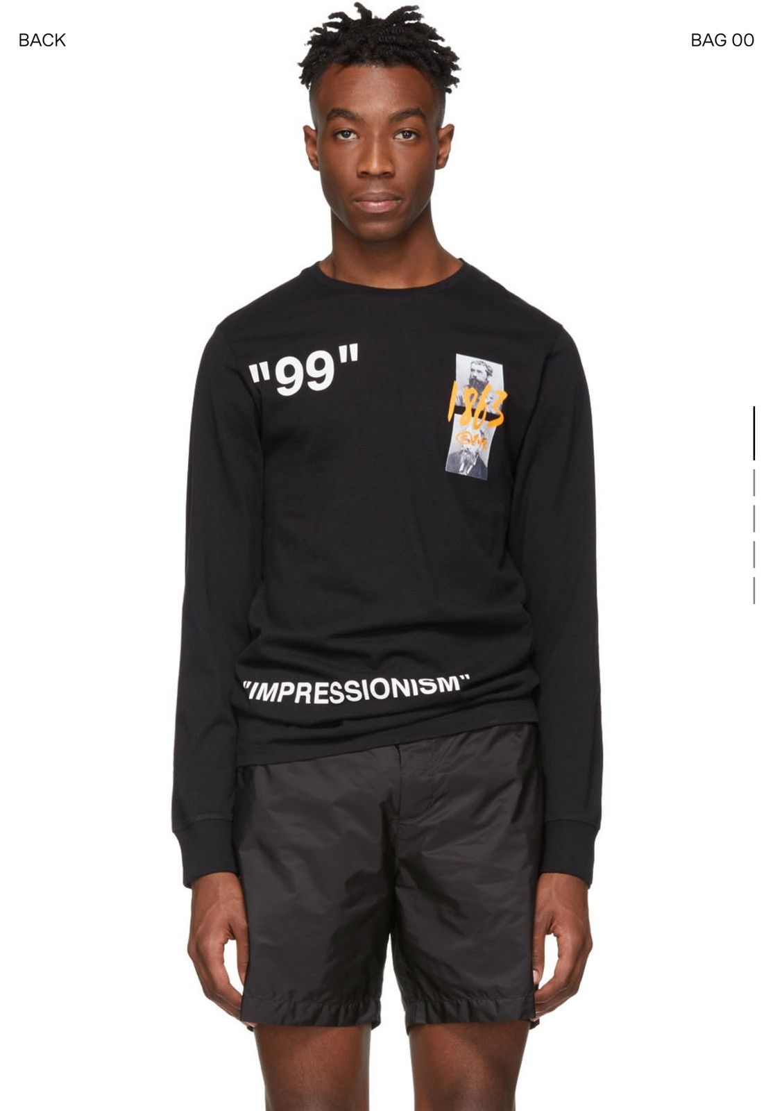 Off-White Black Summer Long Sleeve T-Shirt Size US M / EU 48-50 / 2 - 13 Thumbnail