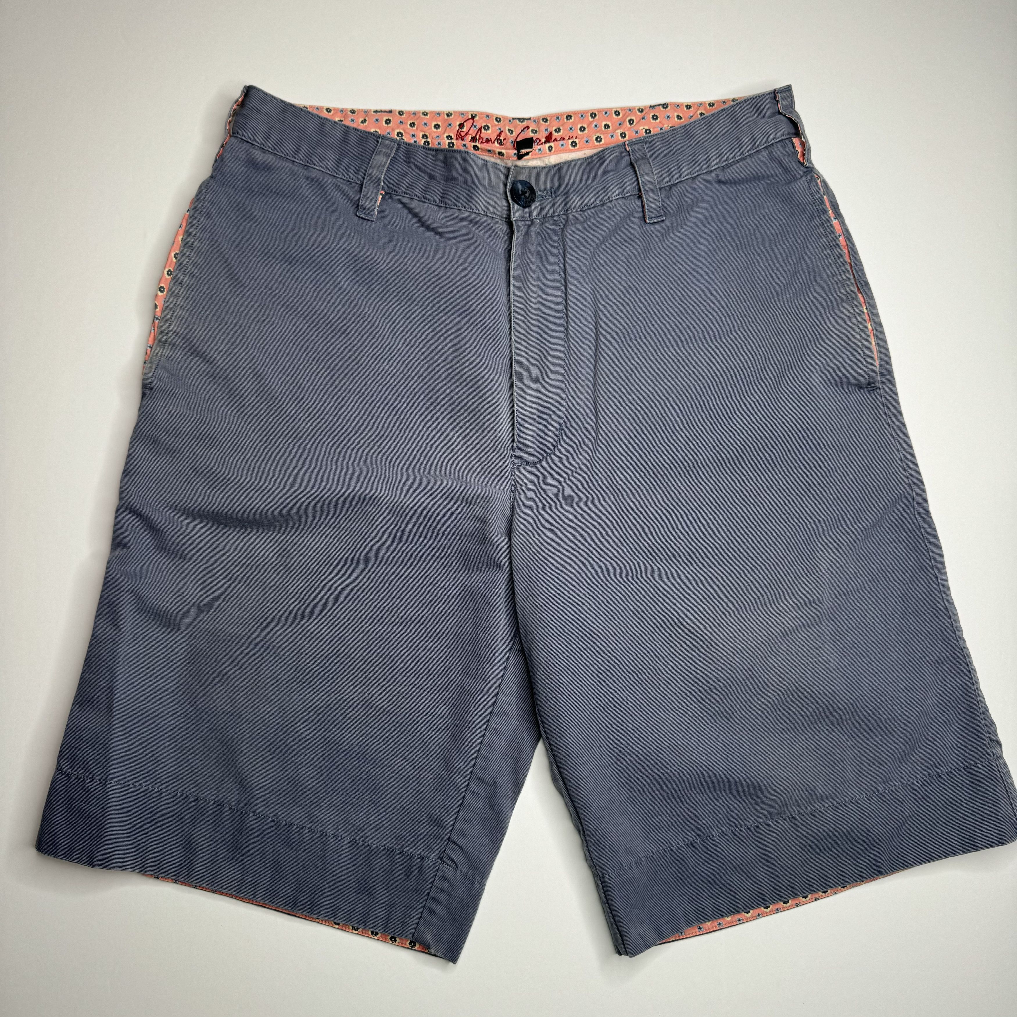 Robert Graham Robert Graham Flat Front Chino Shorts Pink Flip Cuff Size US 30 / EU 46 - 3 Thumbnail