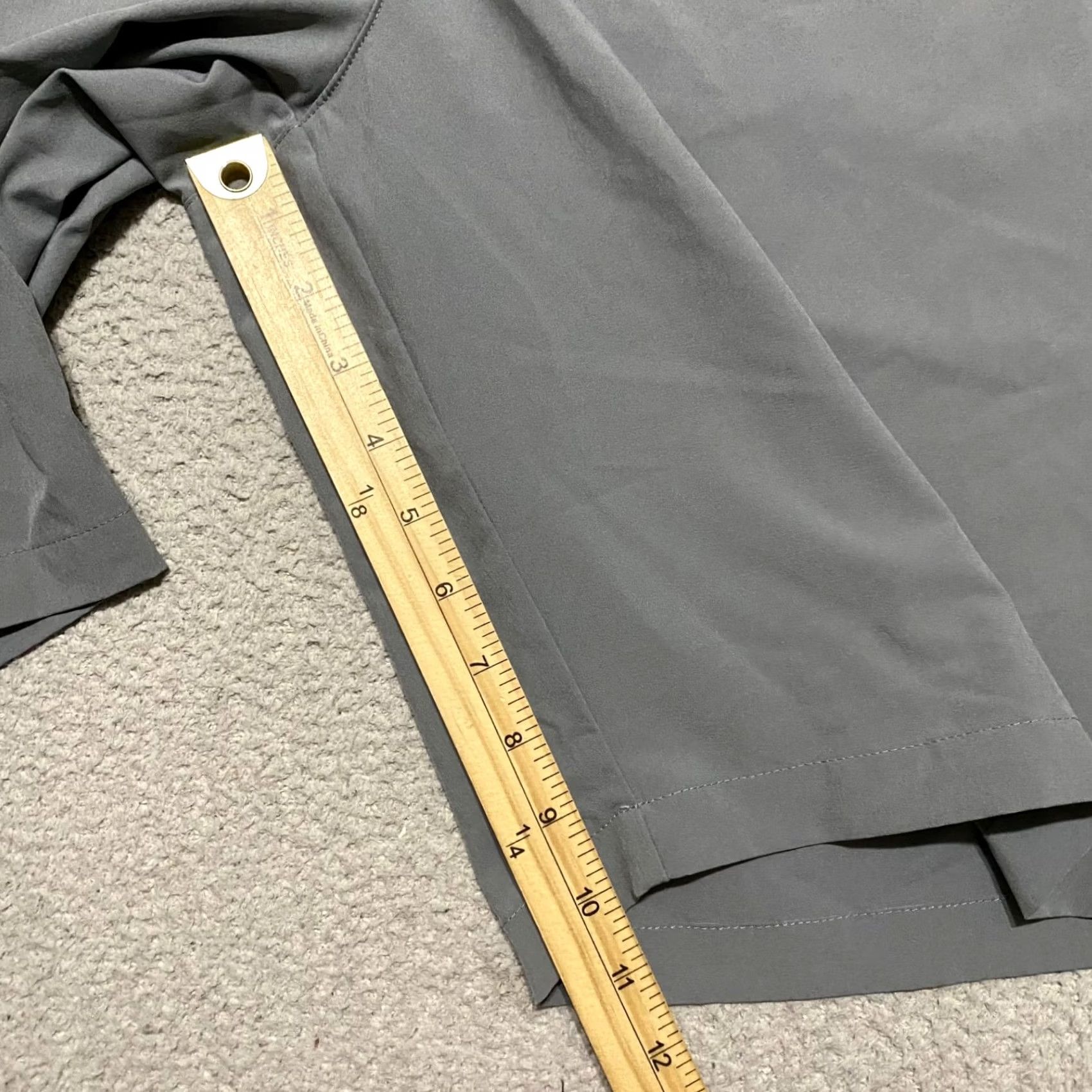 Adidas Adidas Shorts Mens sz 40 Gray Chino Flat Front Outdoor Golf Solid Inseam 10" Size US 40 / EU 56 - 6 Thumbnail