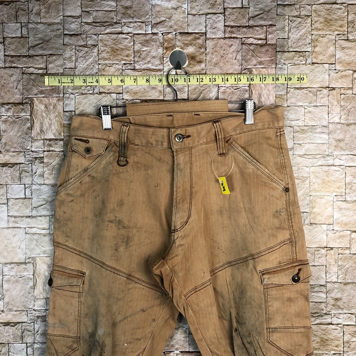 Japanese Brand Japanese Brand Brown Cargo Multipocket Pants #A624 Size US 32 / EU 48 - 4 Thumbnail