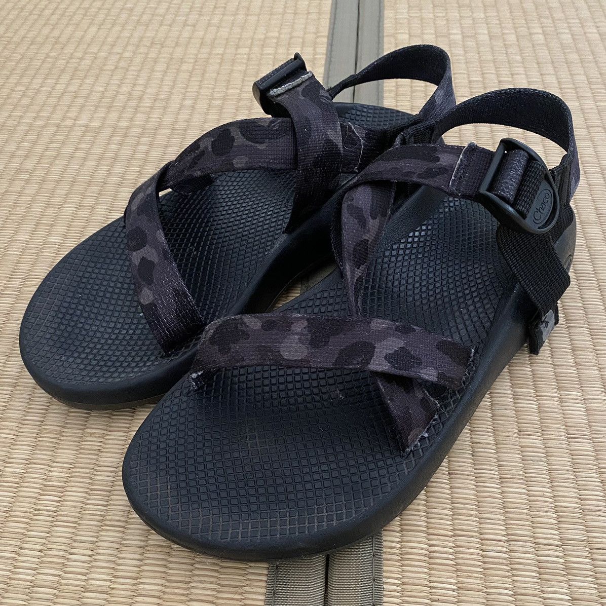 Bape × Chaco × Japanese Brand Bape Chaco Z1 Classic Black Ape Camo Sandal Japan Exclusive Size US 10 / EU 43 - 4 Thumbnail