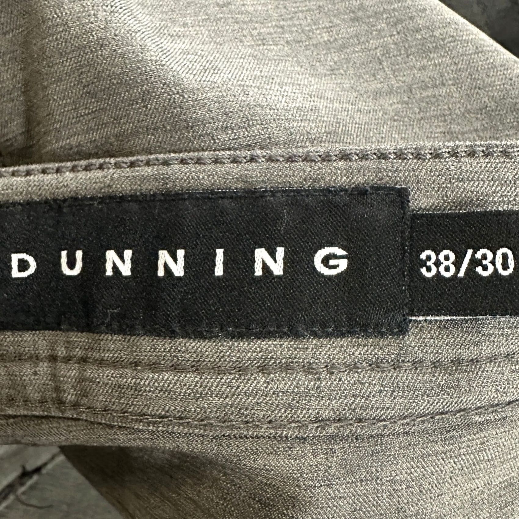 Vintage Dunning Golf Mens Chino Pants 38X30 Grey Performance Tech Stretch Flat Front Size US 38 / EU 54 - 5 Thumbnail