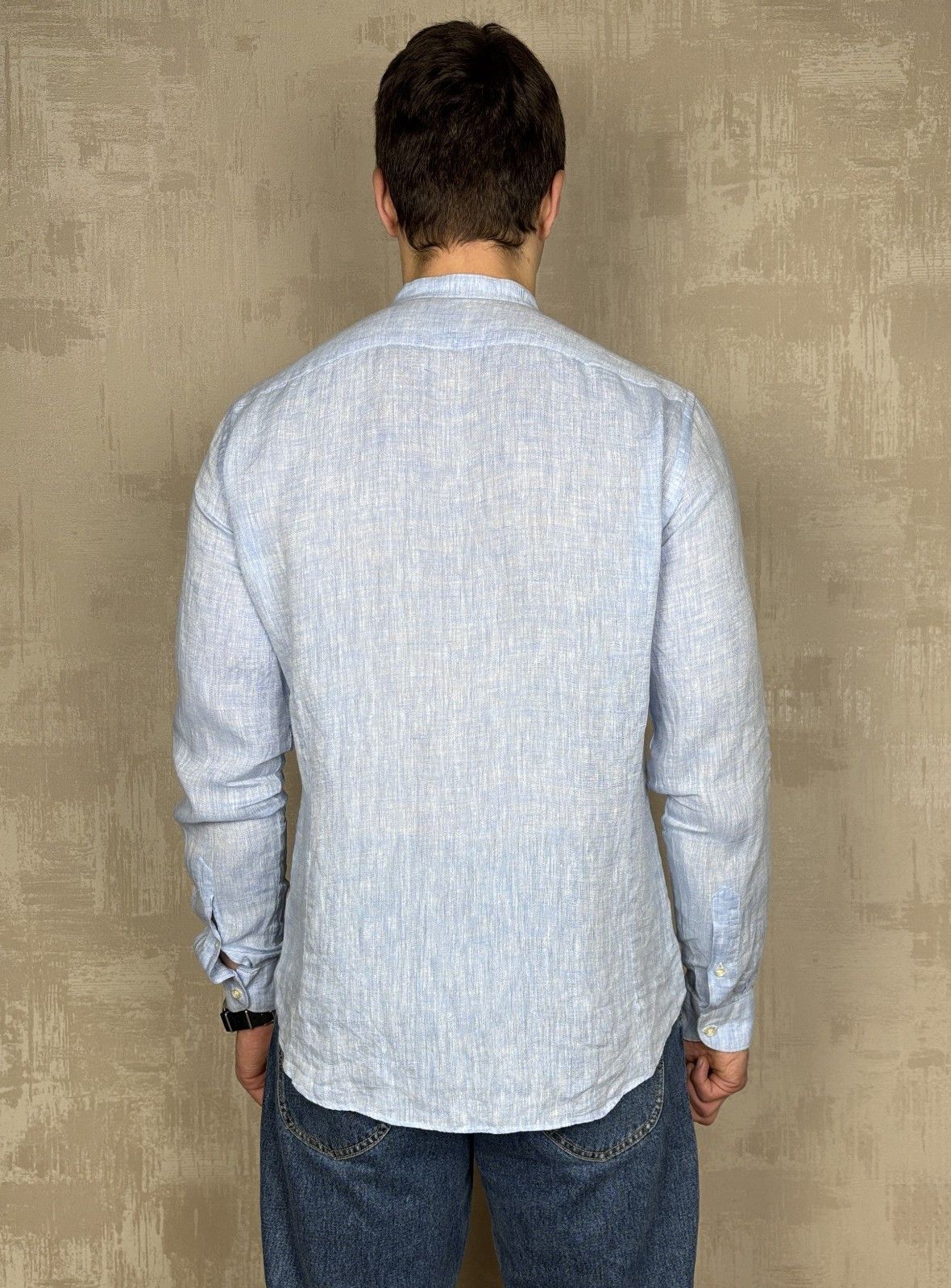 Other Asole & Bottoni Linen Grandad Collar Shirt Size 41 / 16 Size US L / EU 52-54 / 3 - 10 Thumbnail