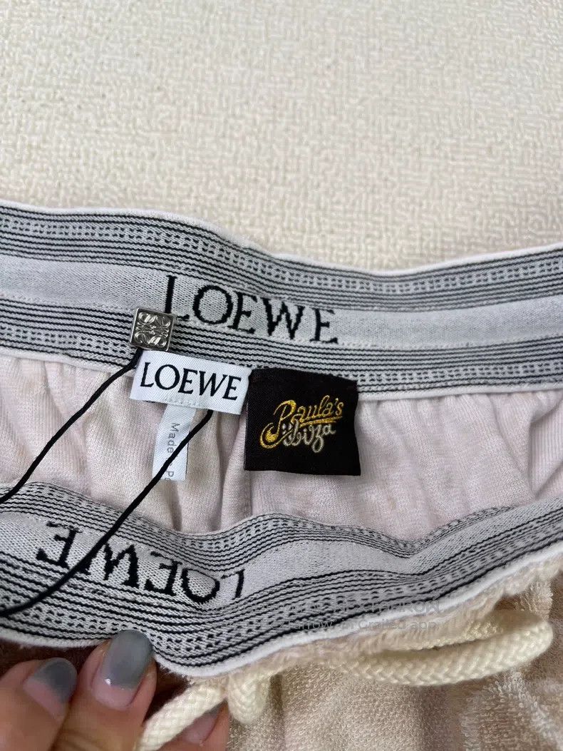 Loewe LOEWE SS24 Logo Check Print Drawstring Tied Casual Shorts Size 42" / US 20 - 2 Thumbnail