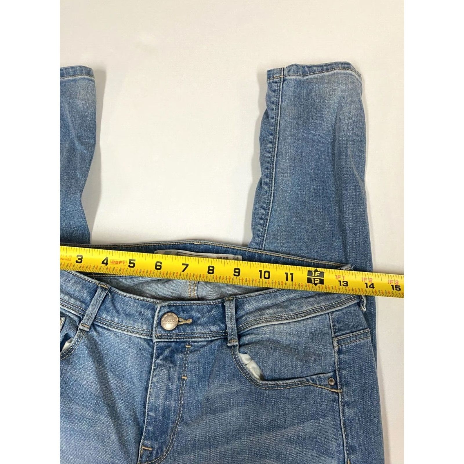 Zara Zara Jeans 6 Skinny Blue Light Trafaluc Denim Zip Pockets Cropped Size 28" / US 6 / IT 42 - 3 Thumbnail