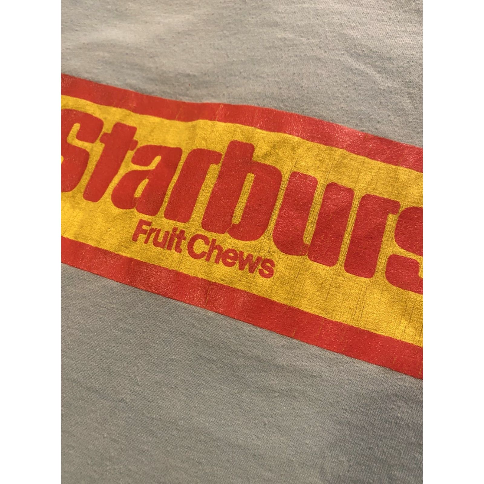 Anvil VINTAGE Anvil T-Shirt Starburst Candy Graphic Print Short Sleeve Crew Neck Slim Fit Blue Small Unisex Adults 80s Rare Size US S / EU 44-46 / 1 - 7 Thumbnail