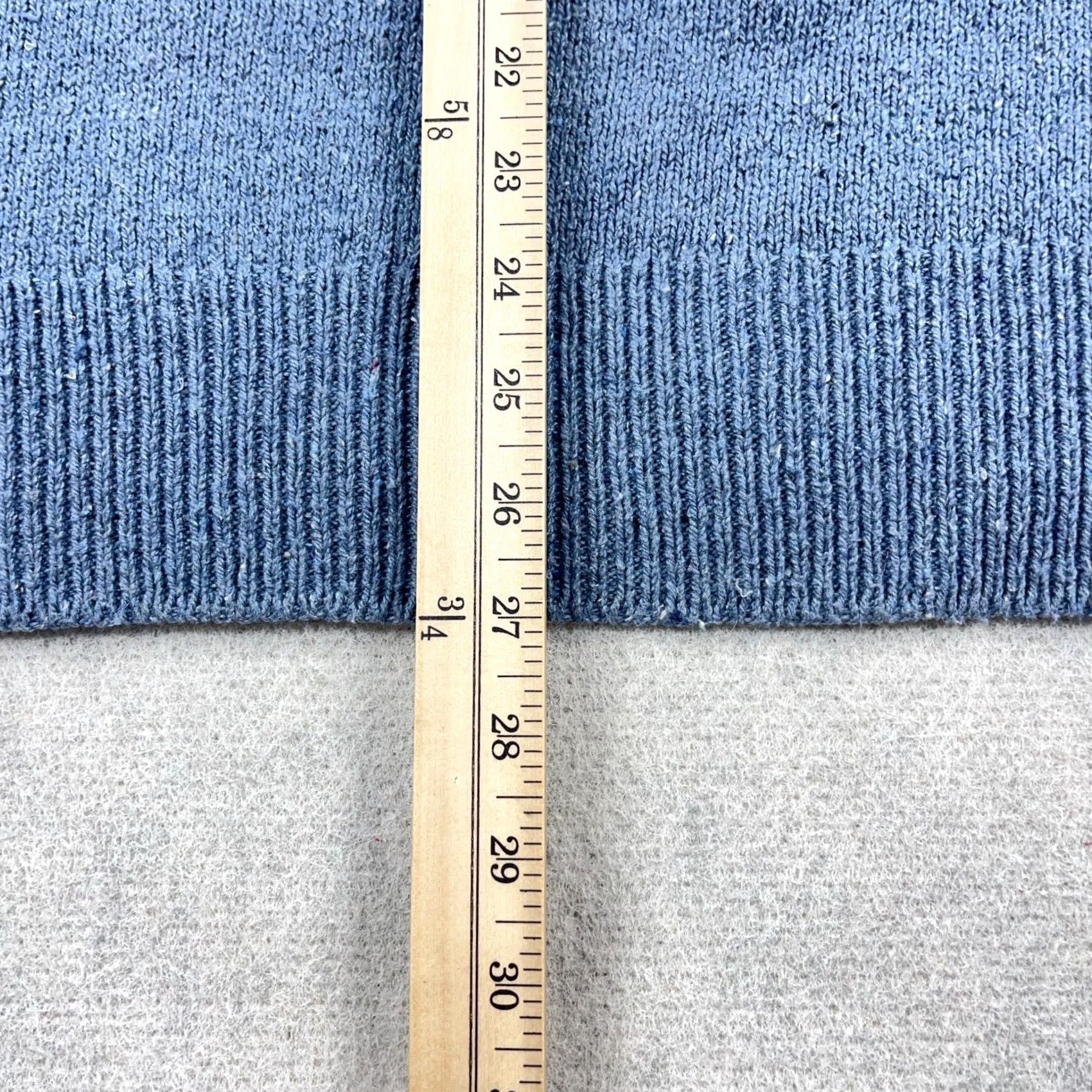 Polo Ralph Lauren VINTAGE Polo Ralph Lauren Sweater Men L Blue Heavy Knit CrewNeck Rib Pocket VTG Y2K Size US L / EU 52-54 / 3 - 6 Thumbnail