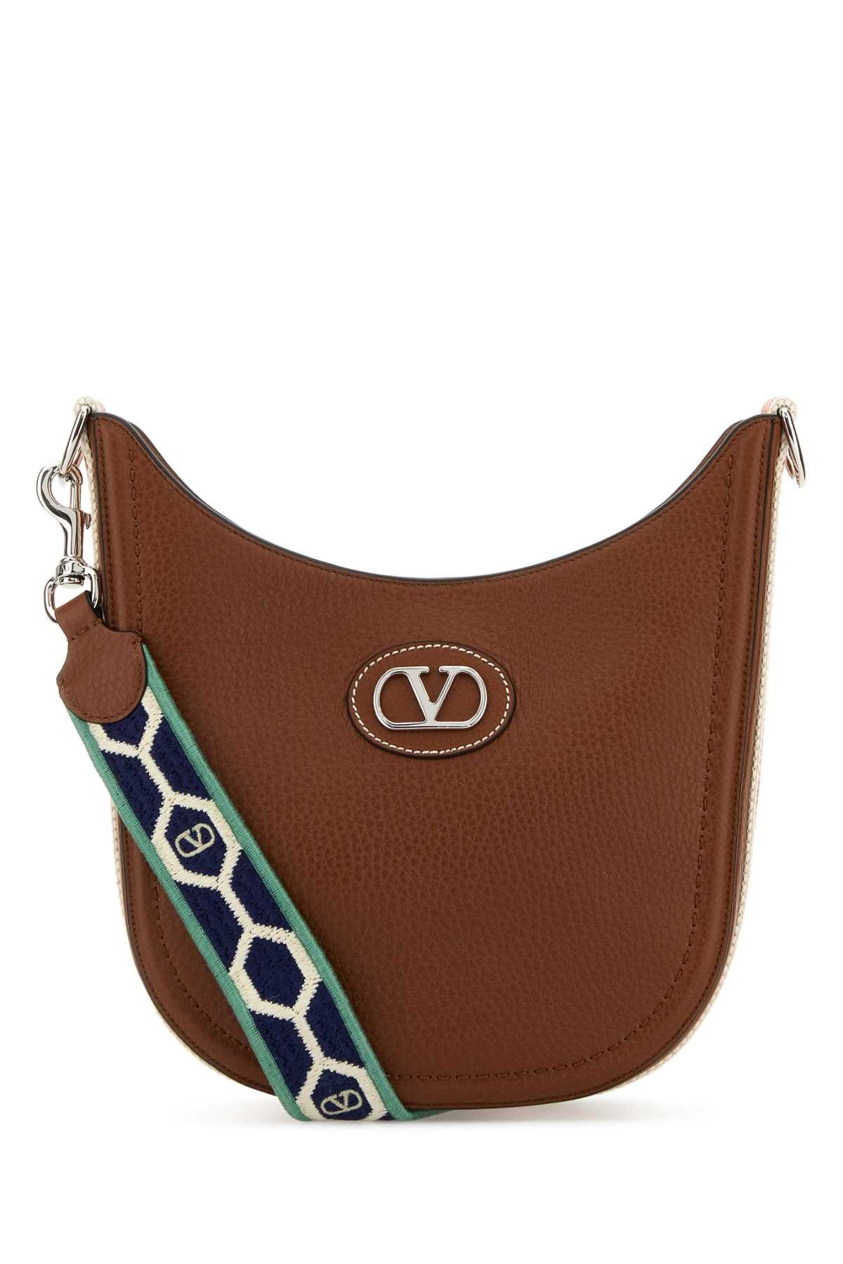 Valentino Caramel Leather Vlogo Signature Shoulder Bag Size ONE SIZE - 1 Thumbnail