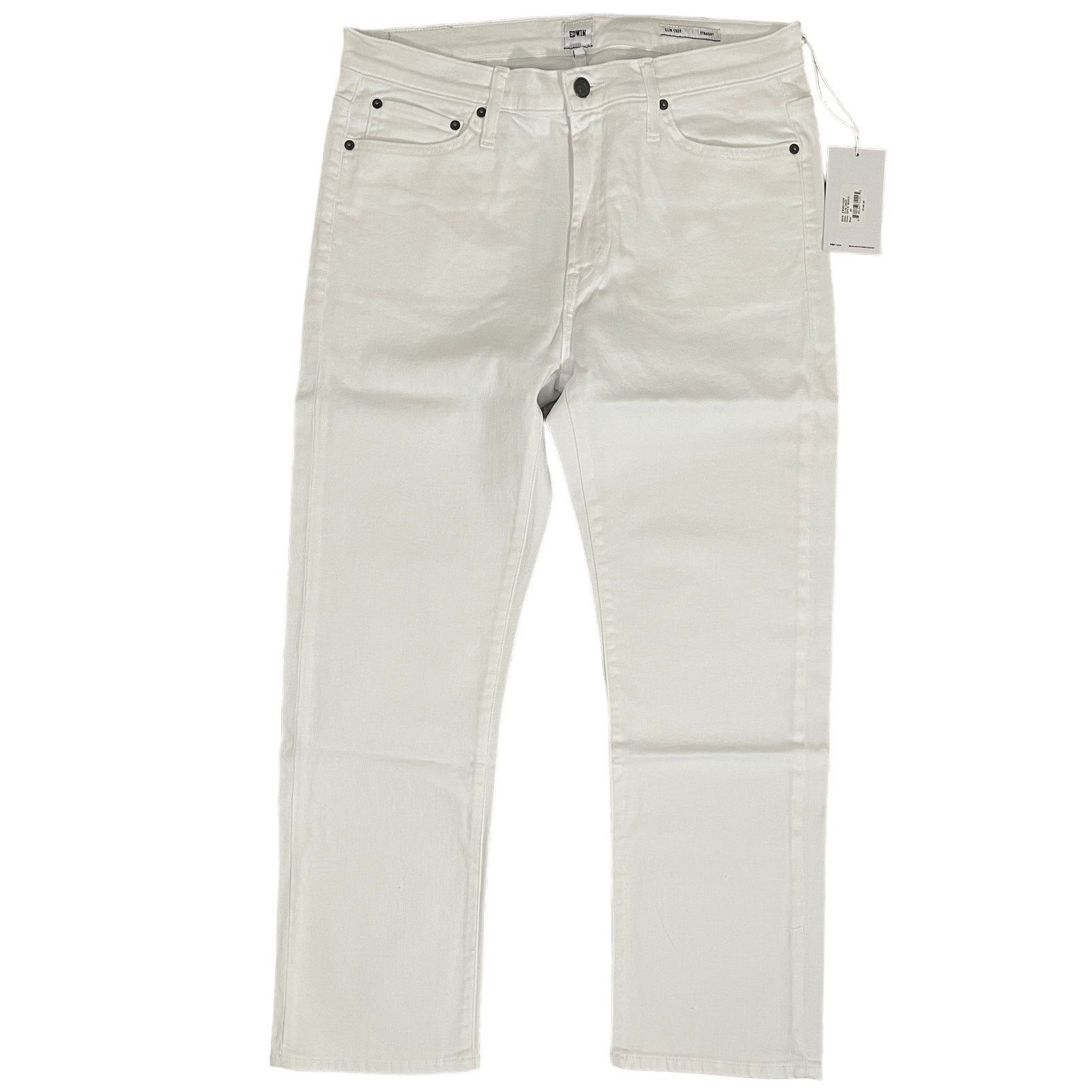 Edwin Edwin Elin Crop Straight Leg Jeans Optic White Size 32 $148 Size 32" / US 10 / IT 46 - 2 Thumbnail