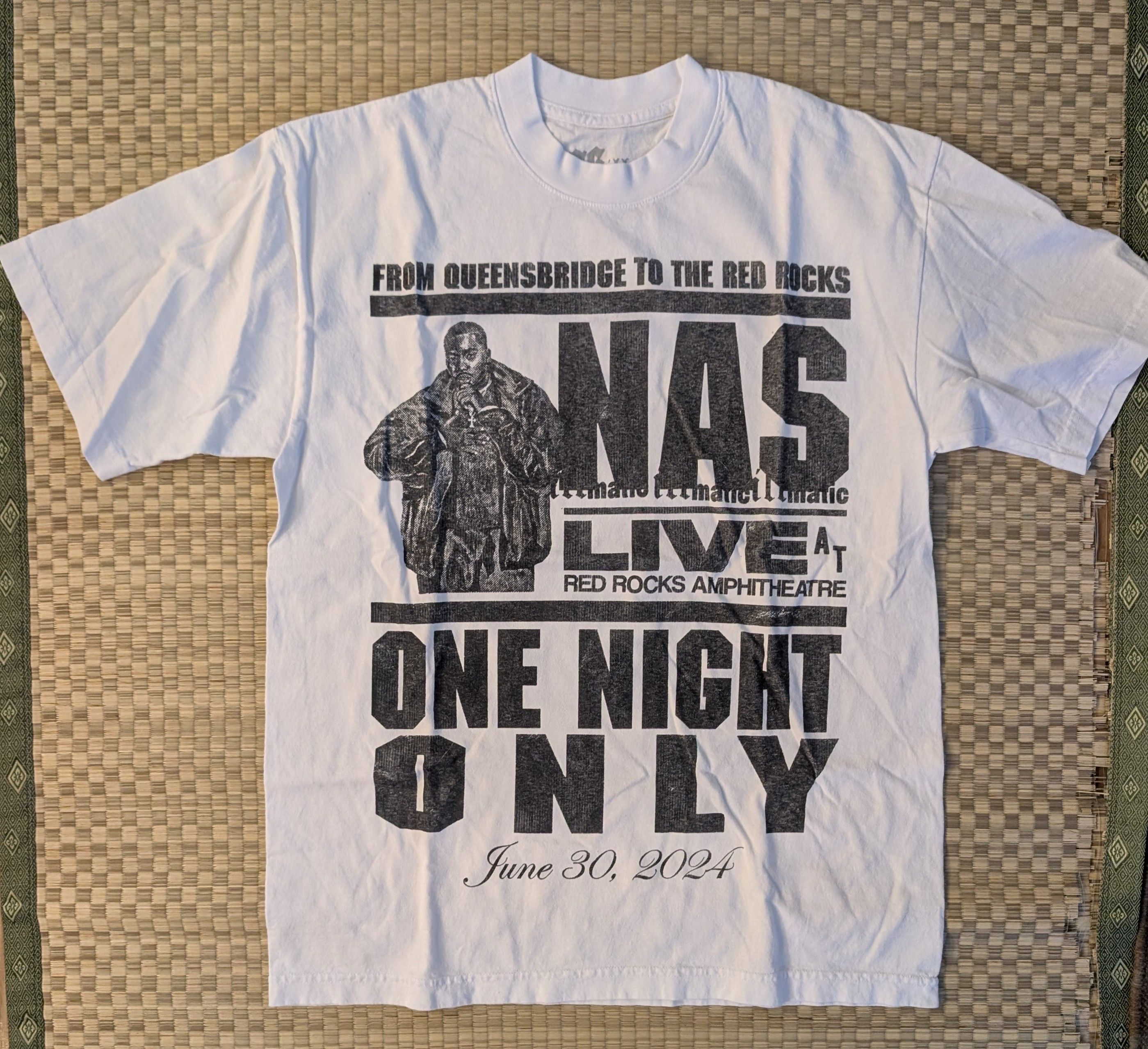 Nas NEW RARE Nas Red Rocks One Night Only T-shirt | Grailed