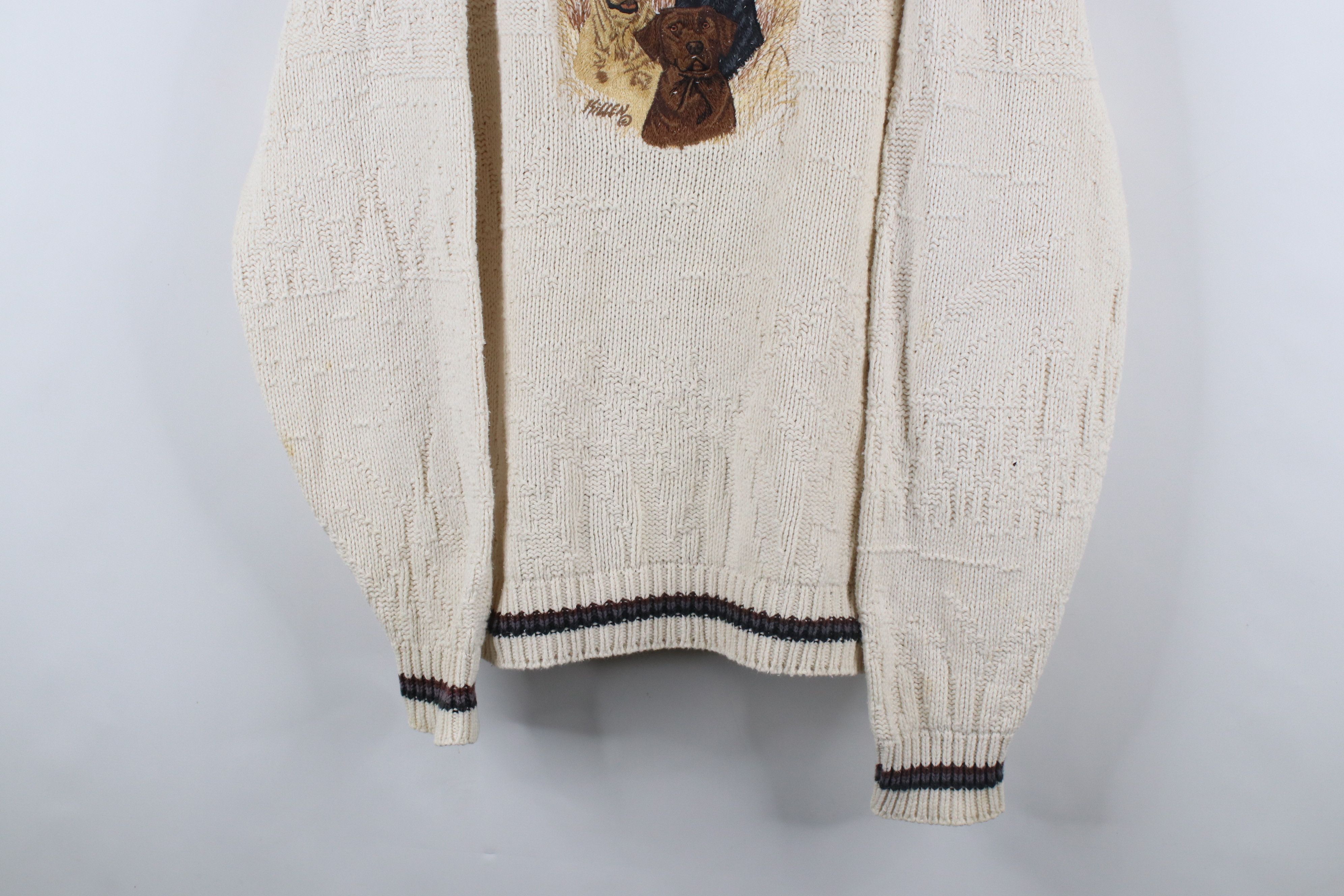 Vintage Vintage 90s Streetwear Labrador Dog Crewneck Sweater USA Size US L / EU 52-54 / 3 - 3 Thumbnail