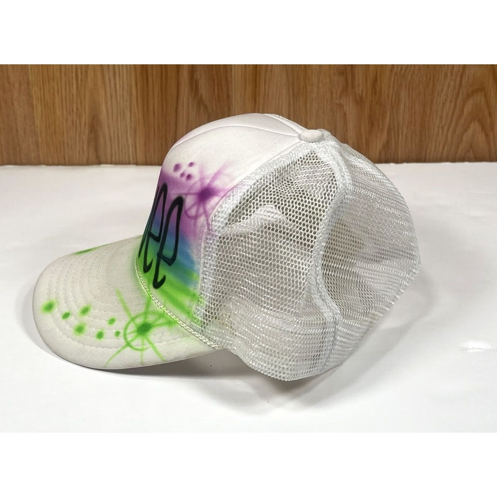 Vintage Nissin Cap Renee White Trucker's Hat Baseball Cap Adjustable Snapbacks Size ONE SIZE - 2 Thumbnail