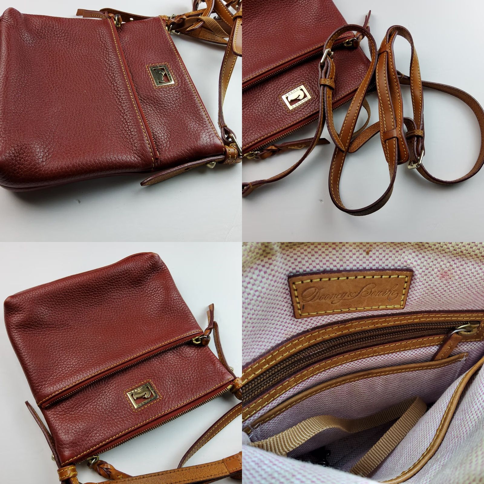 Dooney & Bourke Dooney & Bourke Pebbled Leather Crossbody Shoulder Handbag Purse Size ONE SIZE - 8 Thumbnail