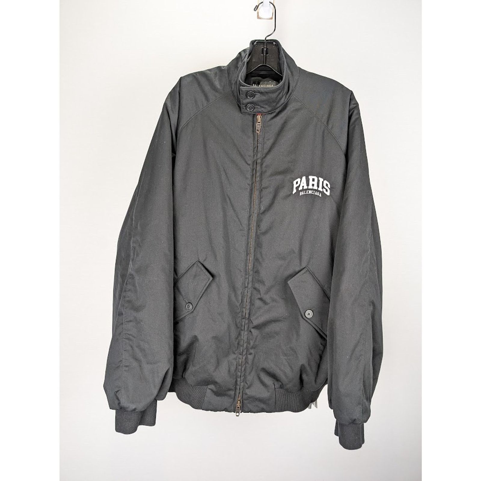 Balenciaga o1rshd1 Paris Jacket in Black Size US S / EU 44-46 / 1 - 2 Thumbnail