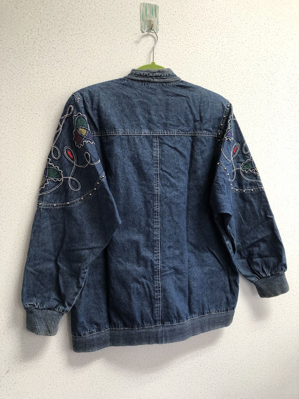 Vintage Unbranded Nice Designed Denim Jacket Size US L / EU 52-54 / 3 - 6 Thumbnail
