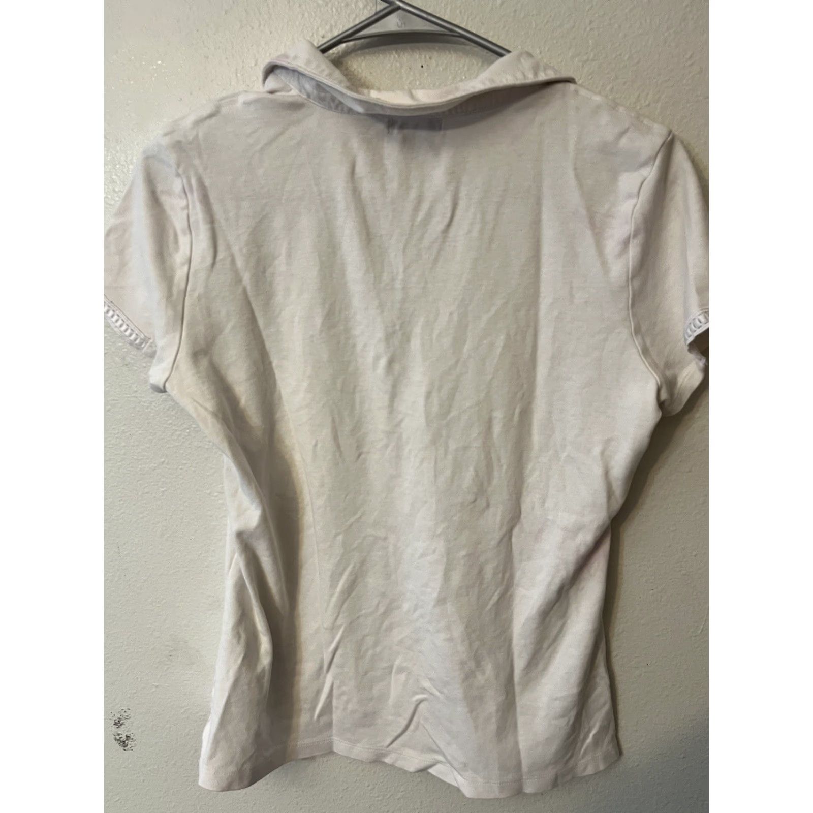 Vintage VINTAGE US Polo Assn. Floral Polo Shirt White Women Medium Size M / US 6-8 / IT 42-44 - 3 Thumbnail