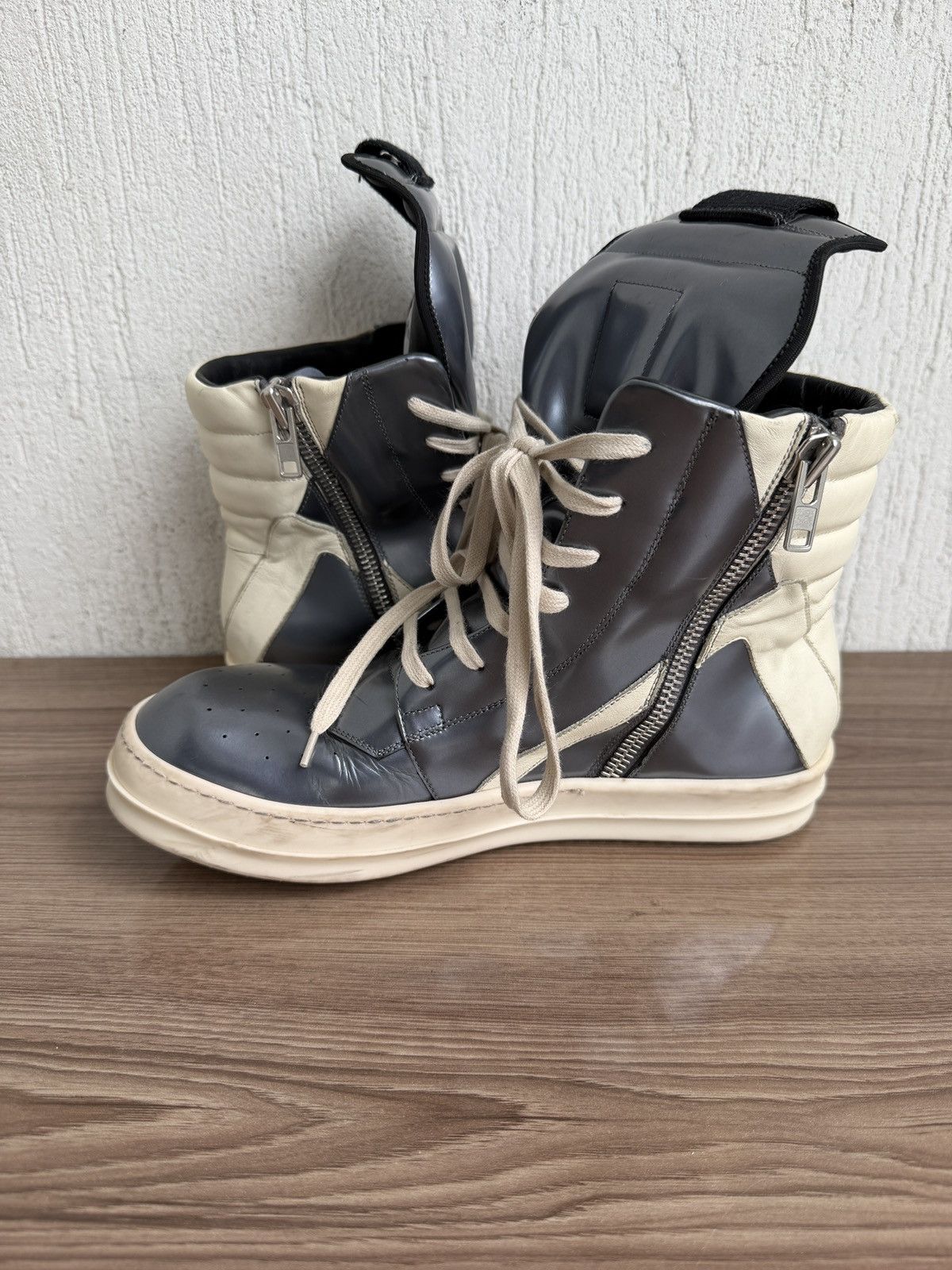 Rick Owens E15 metallic silver Geobasket Size US 10 / EU 43 - 15 Thumbnail