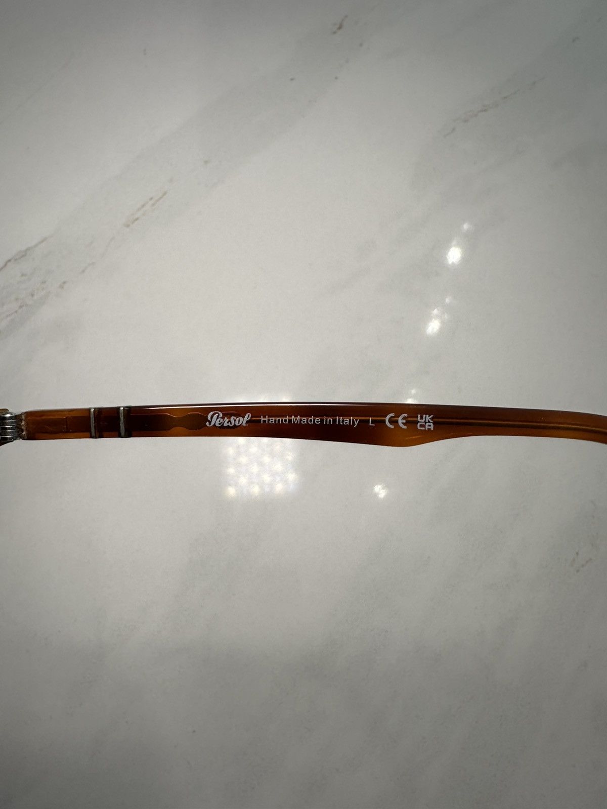 Persol Persol Sunglasses — Brown Acetate Frame w/ Dark Blue Lenses Size ONE SIZE - 6 Thumbnail