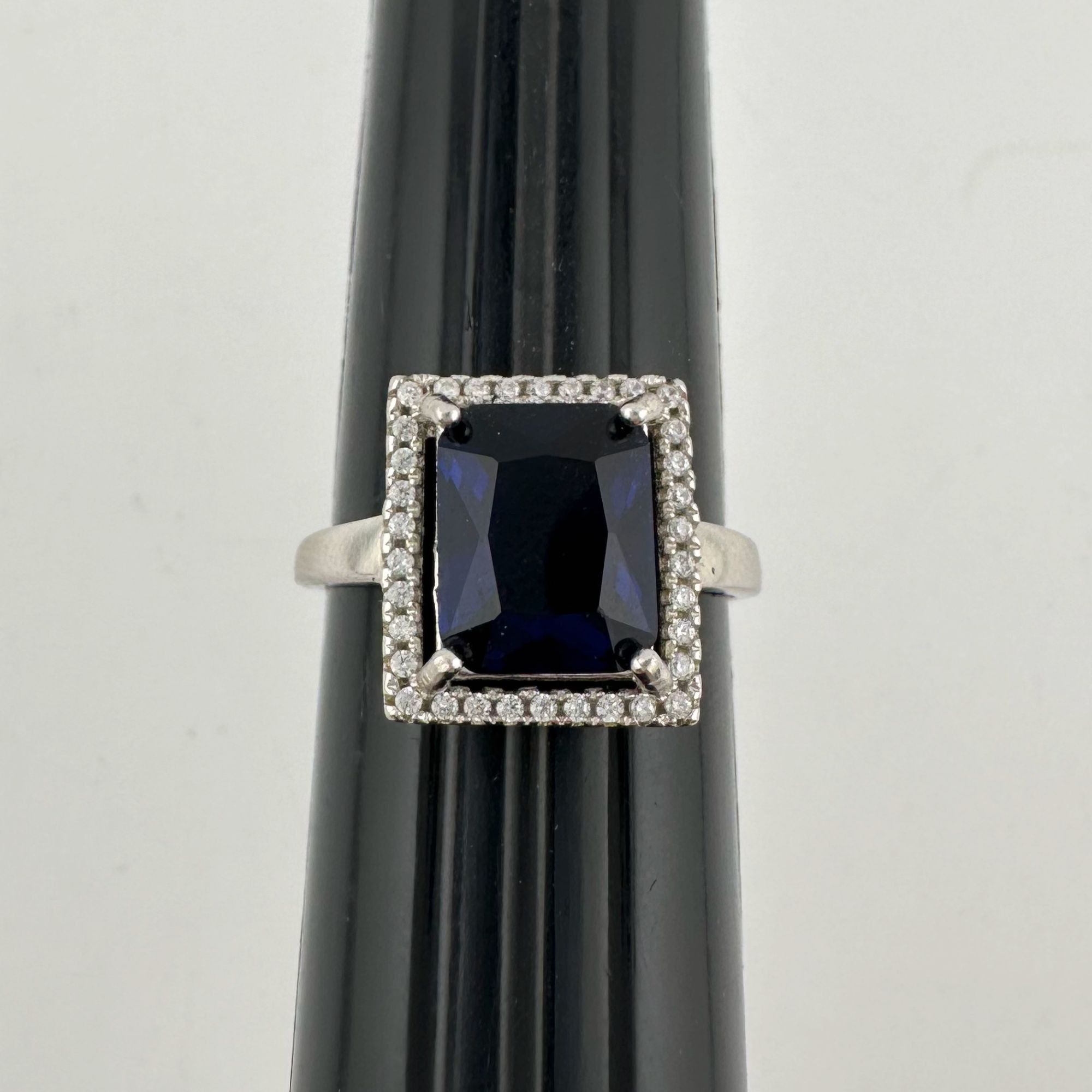 Other 4.10 Carat Lab Created Deep Blue & White Sapphire Ring Size Size ONE SIZE - 21 Thumbnail