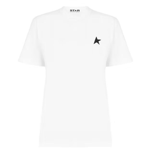 Golden Goose o1g2r1mq1024 Star Regular T-Shirt in White & Black Size XS / US 0-2 / IT 36-38 - 1 Thumbnail