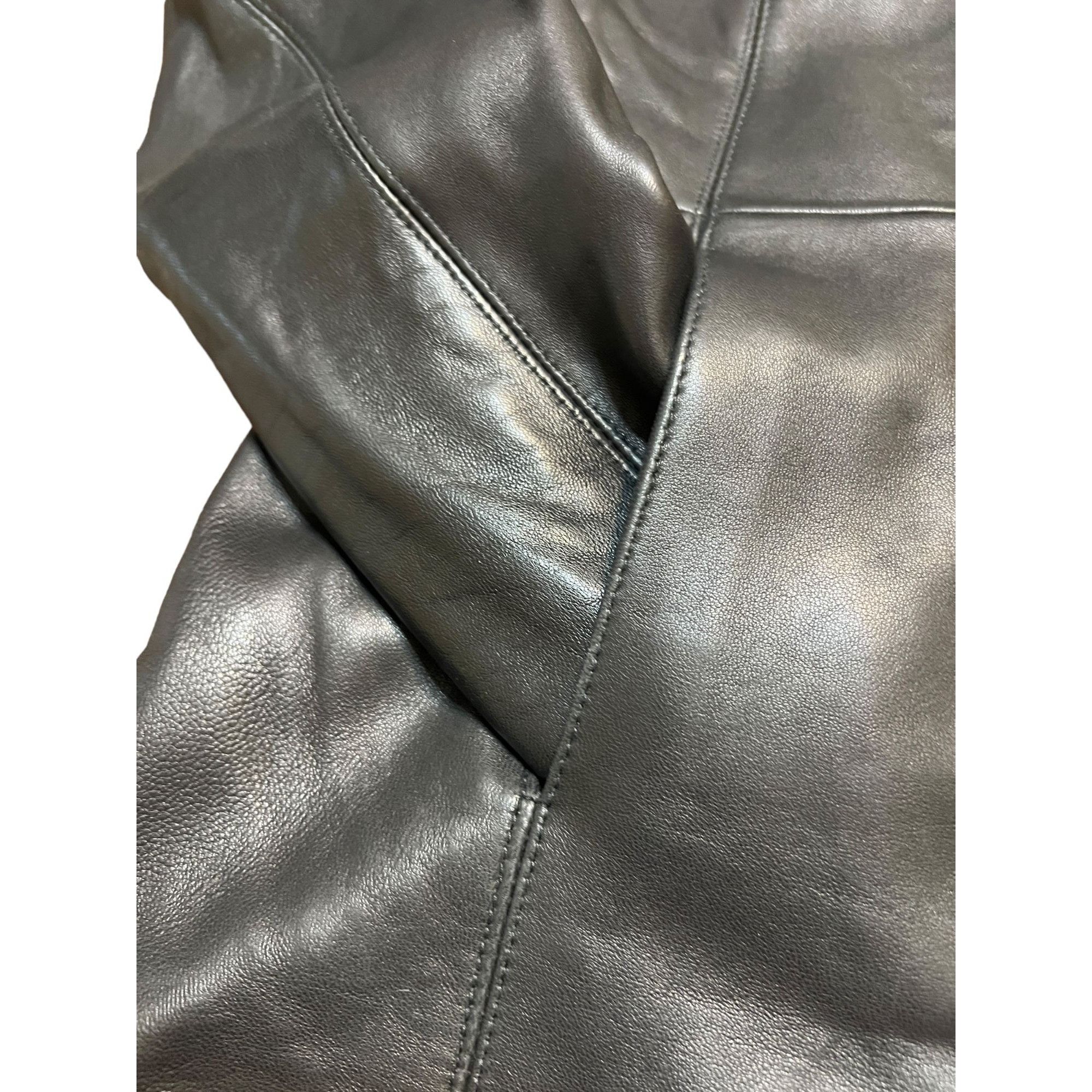 Other Boston Harbour Black 100% Genuine Leather Jacket Riding Coat Size US XL / EU 56 / 4 - 2 Thumbnail