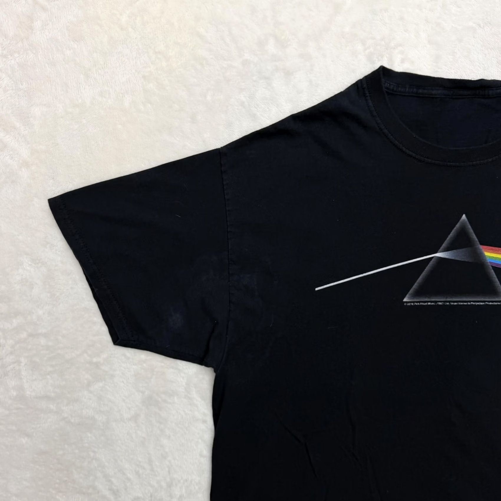 Vintage VINTAGE Pink Floyd Dark Side Of The Moon Shirt Mens Large Black Prism Graphic Band Tee Size US L / EU 52-54 / 3 - 6 Thumbnail