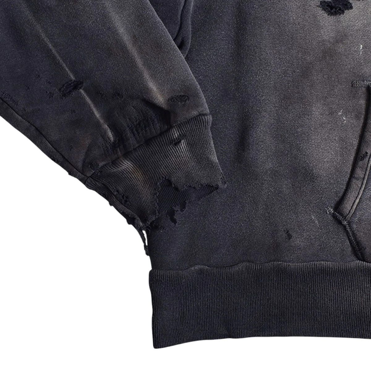 Saint Michael o1mle0326 Saint Michael Distressed Hoodie in Gray Size US S / EU 44-46 / 1 - 4 Thumbnail