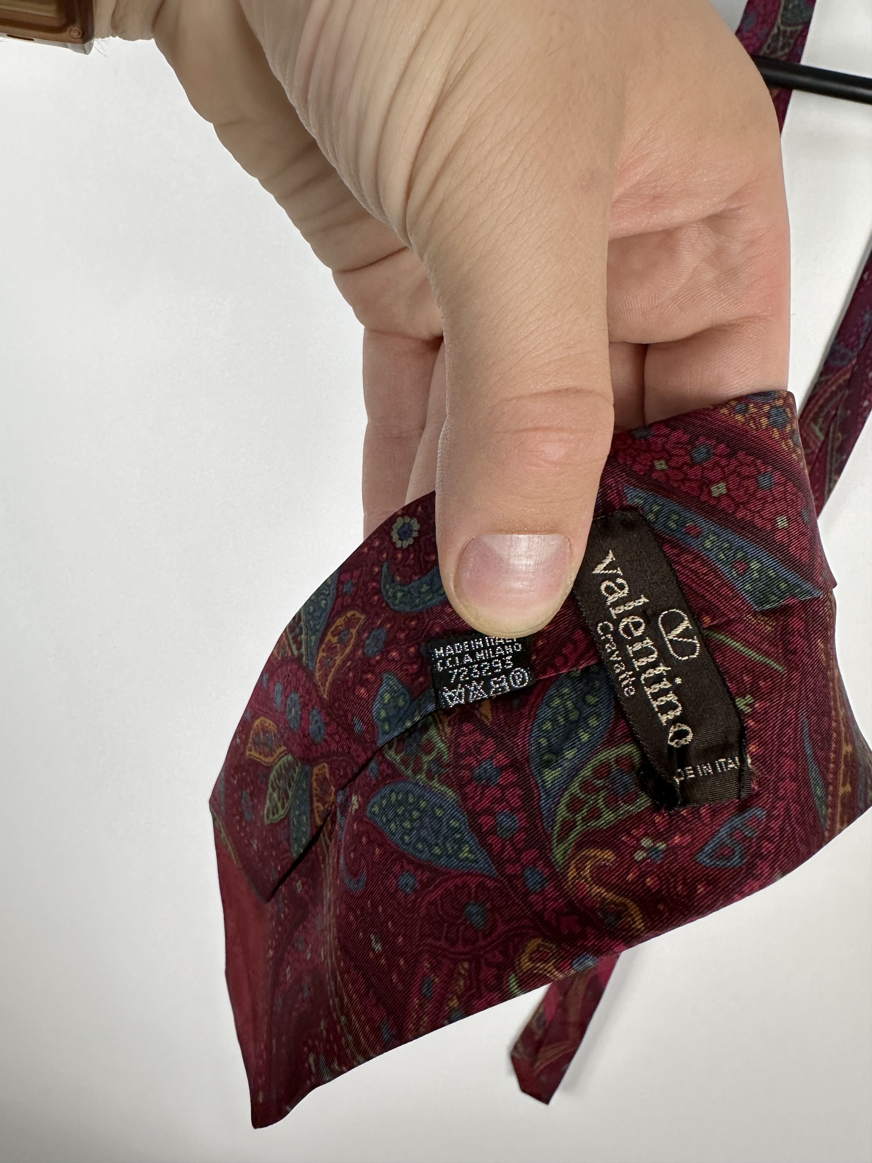 Valentino × Vintage VALENTINO SILK TIE CRAVATTA SETA NECKTIE VINTAGE ITALY Size ONE SIZE - 7 Thumbnail