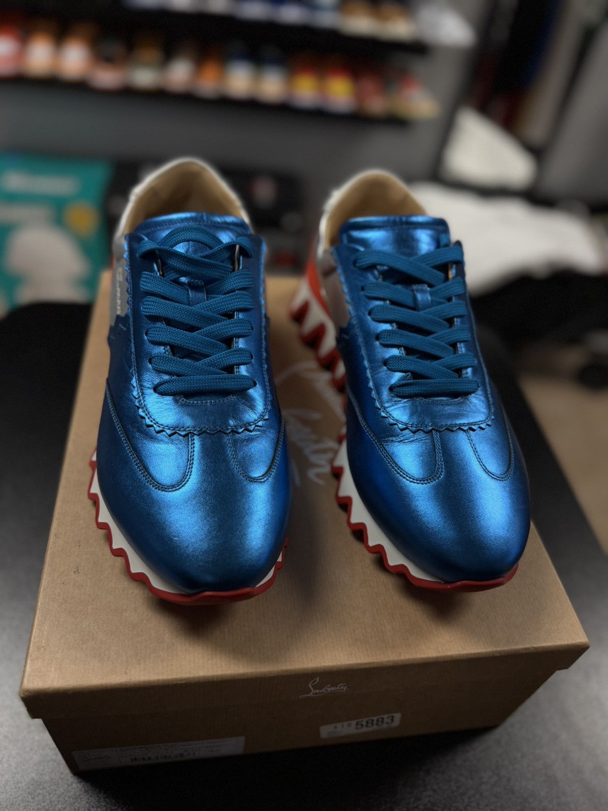 Christian Louboutin Christian Louboutin Loubishark Spike Sneakers 46EU/13US Size US 13 / EU 46 - 7 Thumbnail