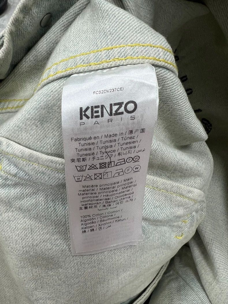 Kenzo KENZO Haitang flower embroidered denim jacket Size M / US 6-8 / IT 42-44 - 3 Thumbnail