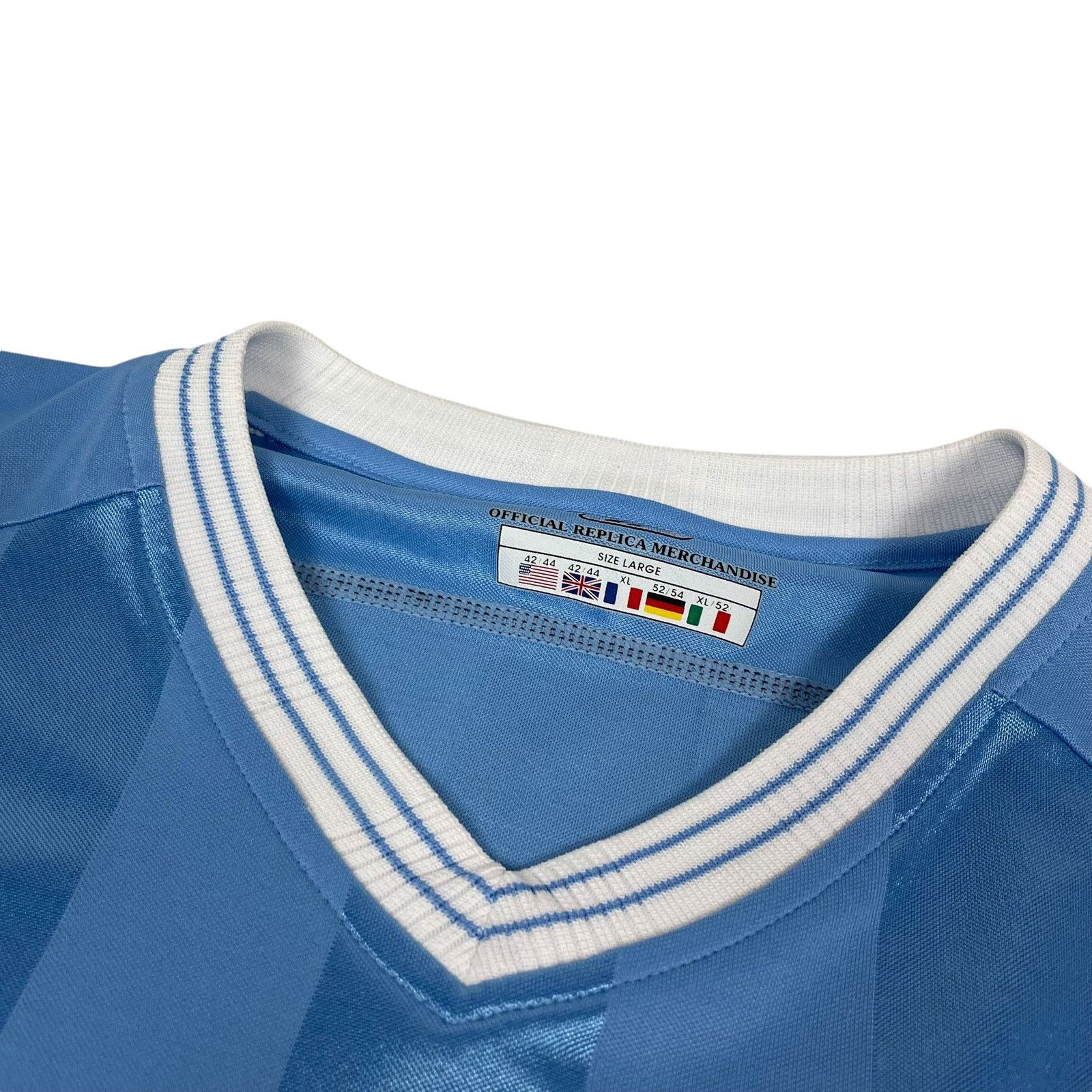 Reebok × Vintage Reebok Men's Blue V-Neck Manchester City F.C. Jersey Large Size US L / EU 52-54 / 3 - 9 Thumbnail