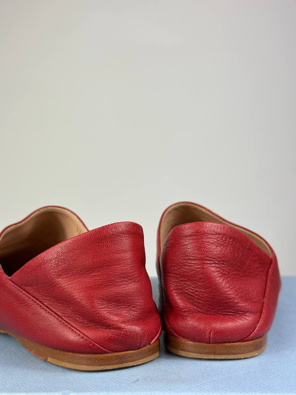 Acne Studios Flats - Acne Studios Vintage Red Leather - Women Mocassins Size US 6 / IT 36 - 6 Thumbnail