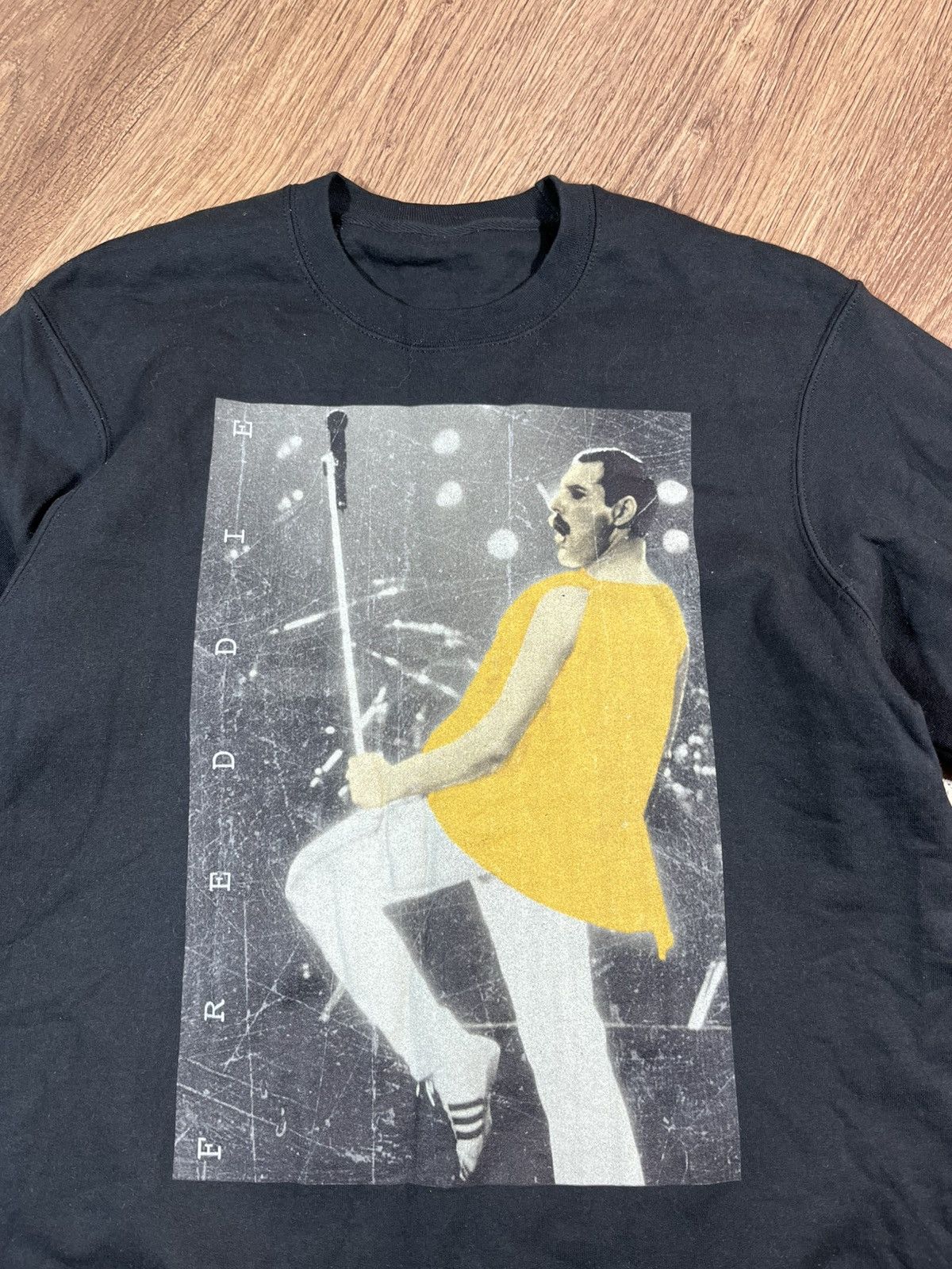 Band Tees Vintage Style Black Crewneck Sweatshirt — Freddie Size US M / EU 48-50 / 2 - 2 Thumbnail