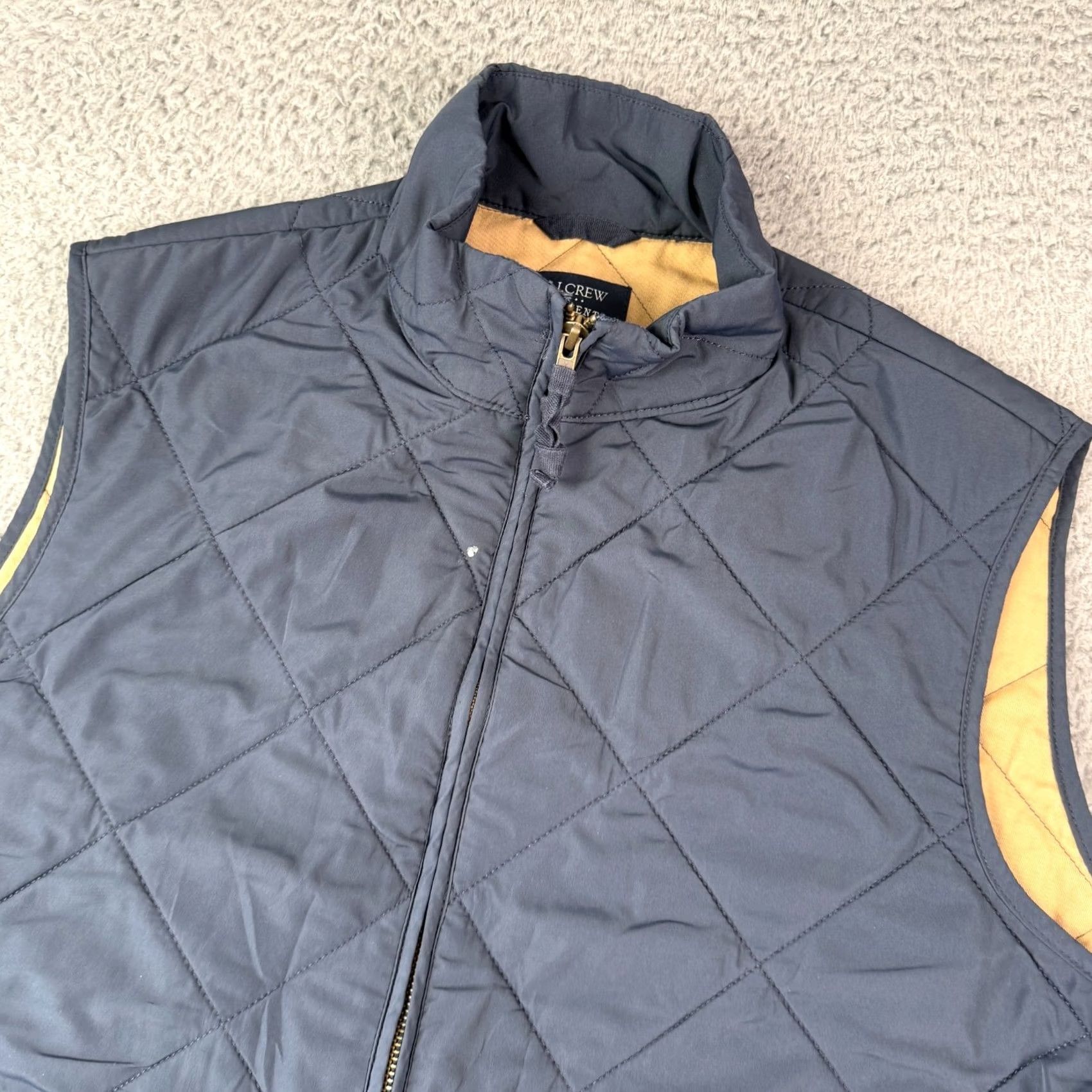 J.Crew VINTAGE J.CREW Vest Mens M Quilted Zip Navy Insulated Gilet Puffer Size US M / EU 48-50 / 2 - 2 Thumbnail