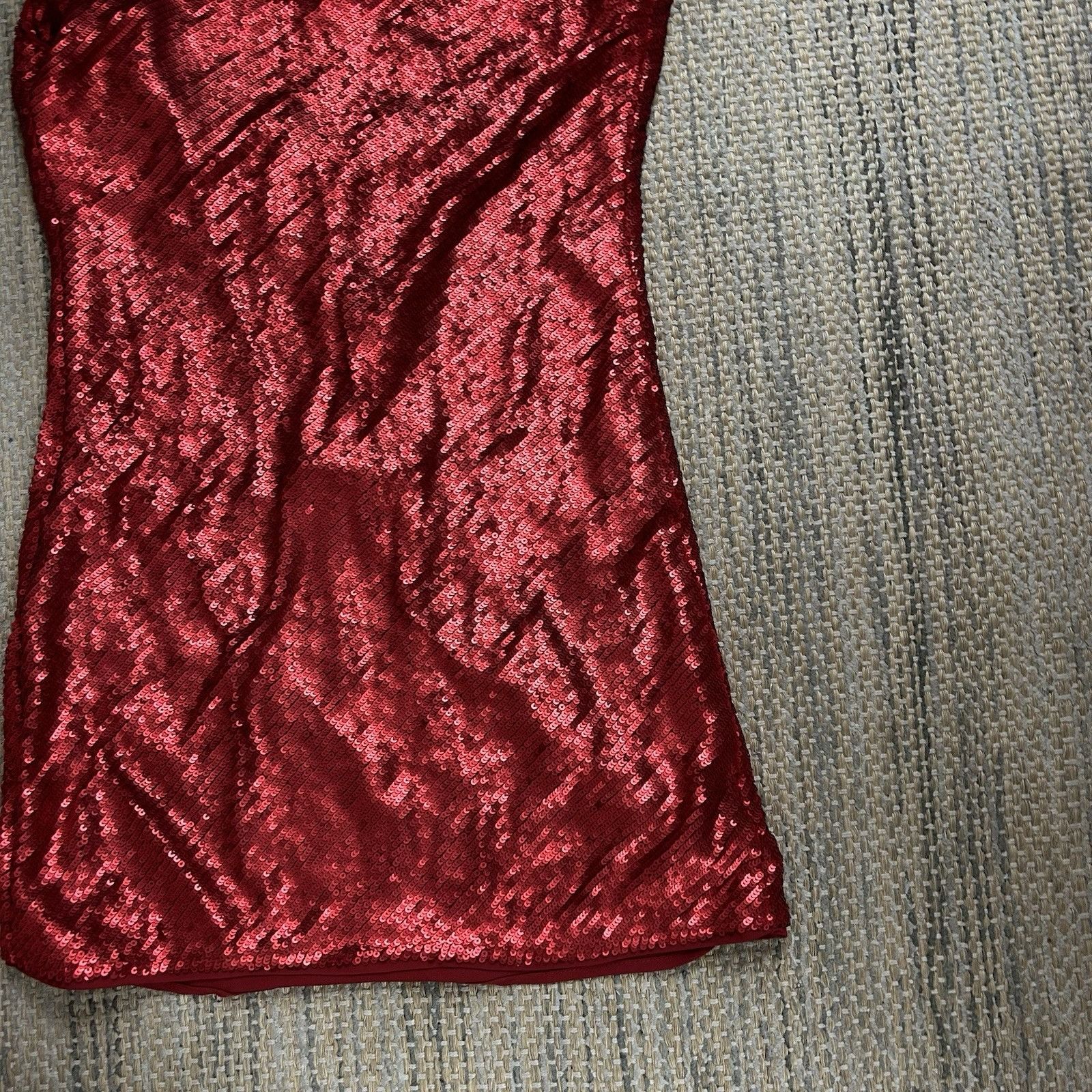 Zara Zara Womens Maroon Red Sequins Sequin Sleeveless Mini Party Size XS / US 0-2 / IT 36-38 - 6 Thumbnail