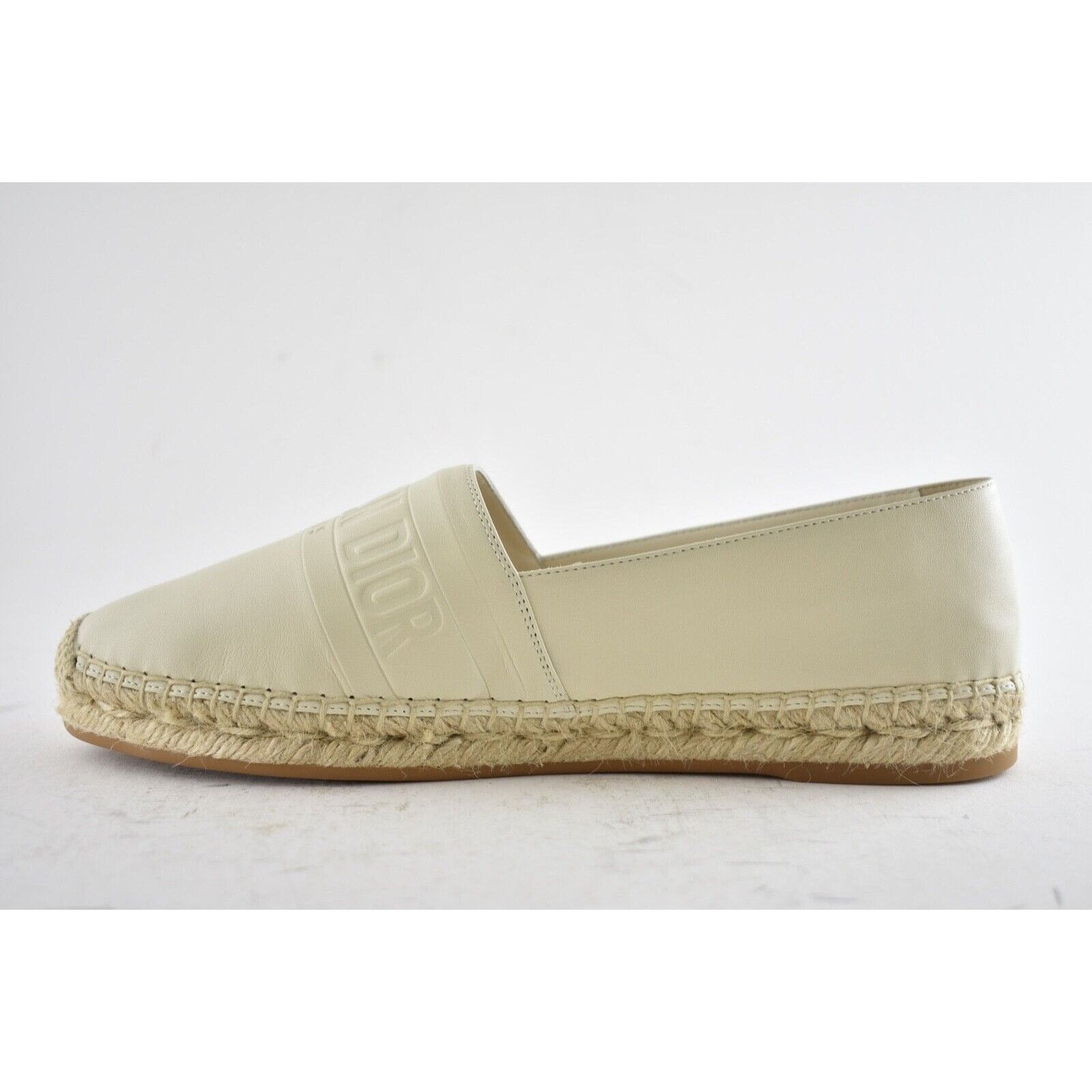 Dior Granville Lambskin Logo Embroidered Espadrille Flat 40.5 Size US 10.5 / IT 40.5 - 8 Thumbnail