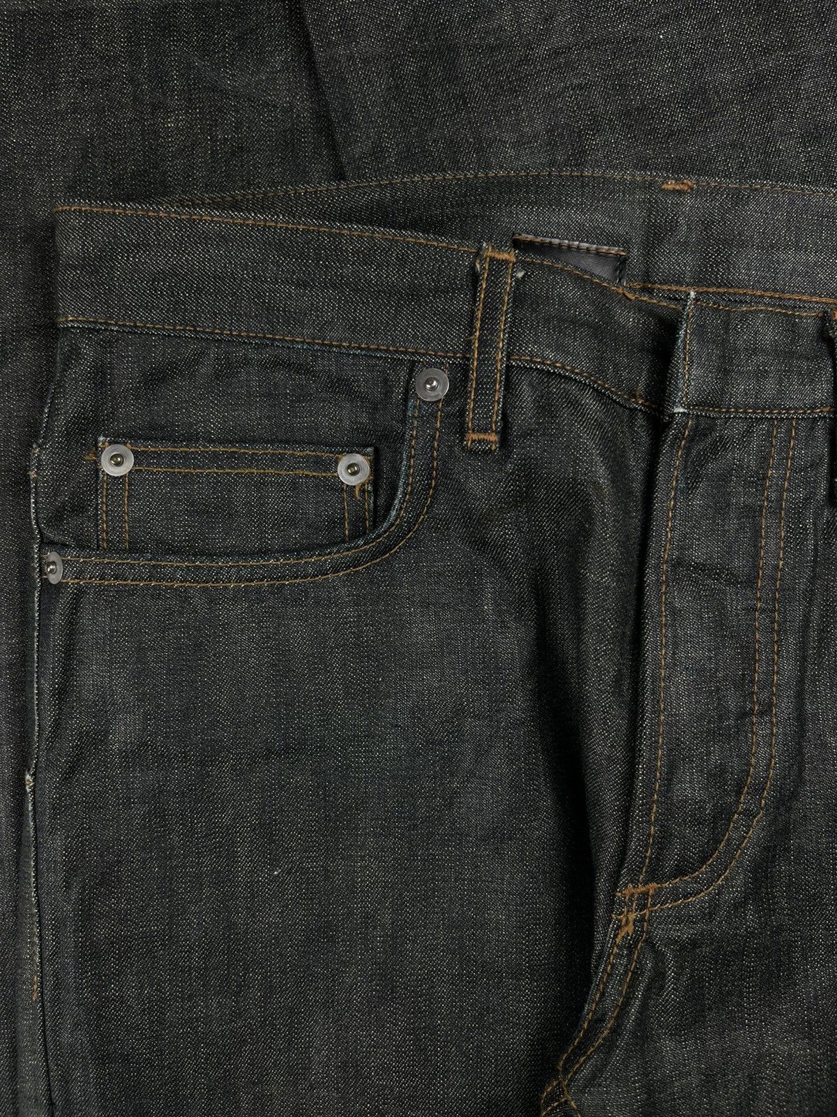Dior × Hedi Slimane AW07 Dior Homme Wax Coated Polyurethane Denim Jeans Navigate Size US 28 / EU 44 - 3 Thumbnail