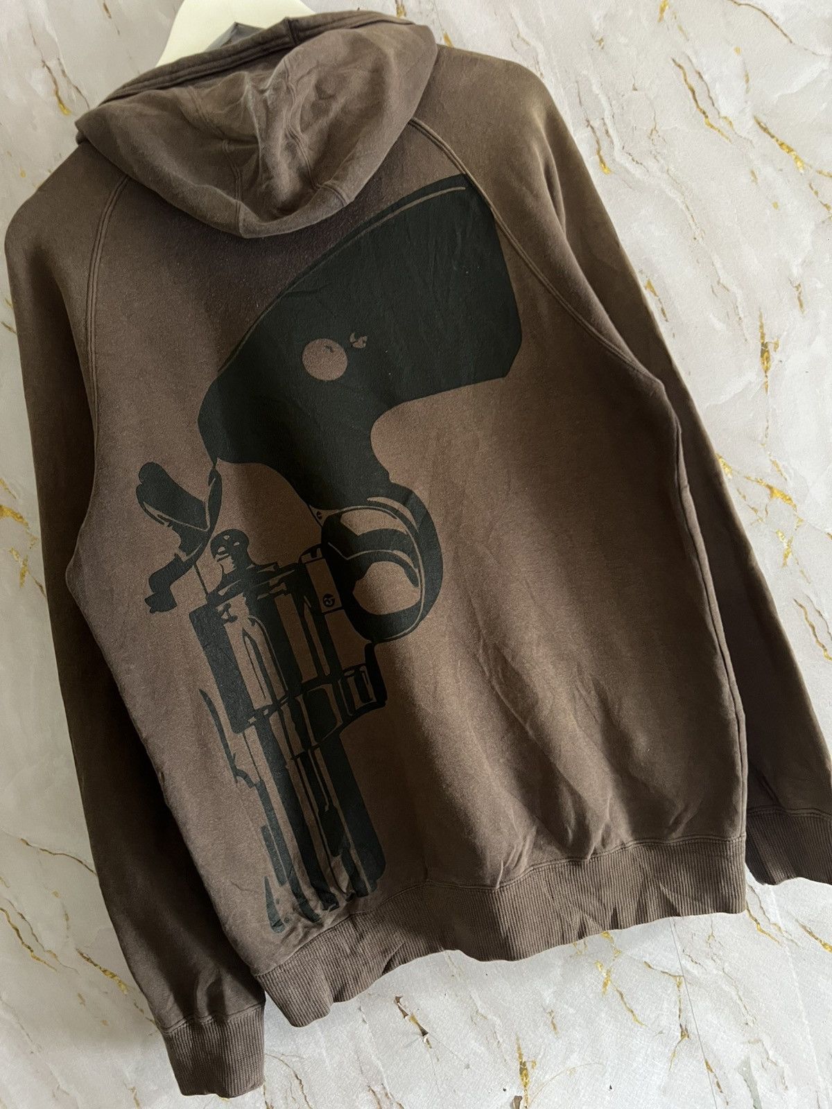 Japanese Brand 🔥 Beatnik Life Hoodie–Rare Japan Streetwear Gun Print Design Size US L / EU 52-54 / 3 - 4 Thumbnail