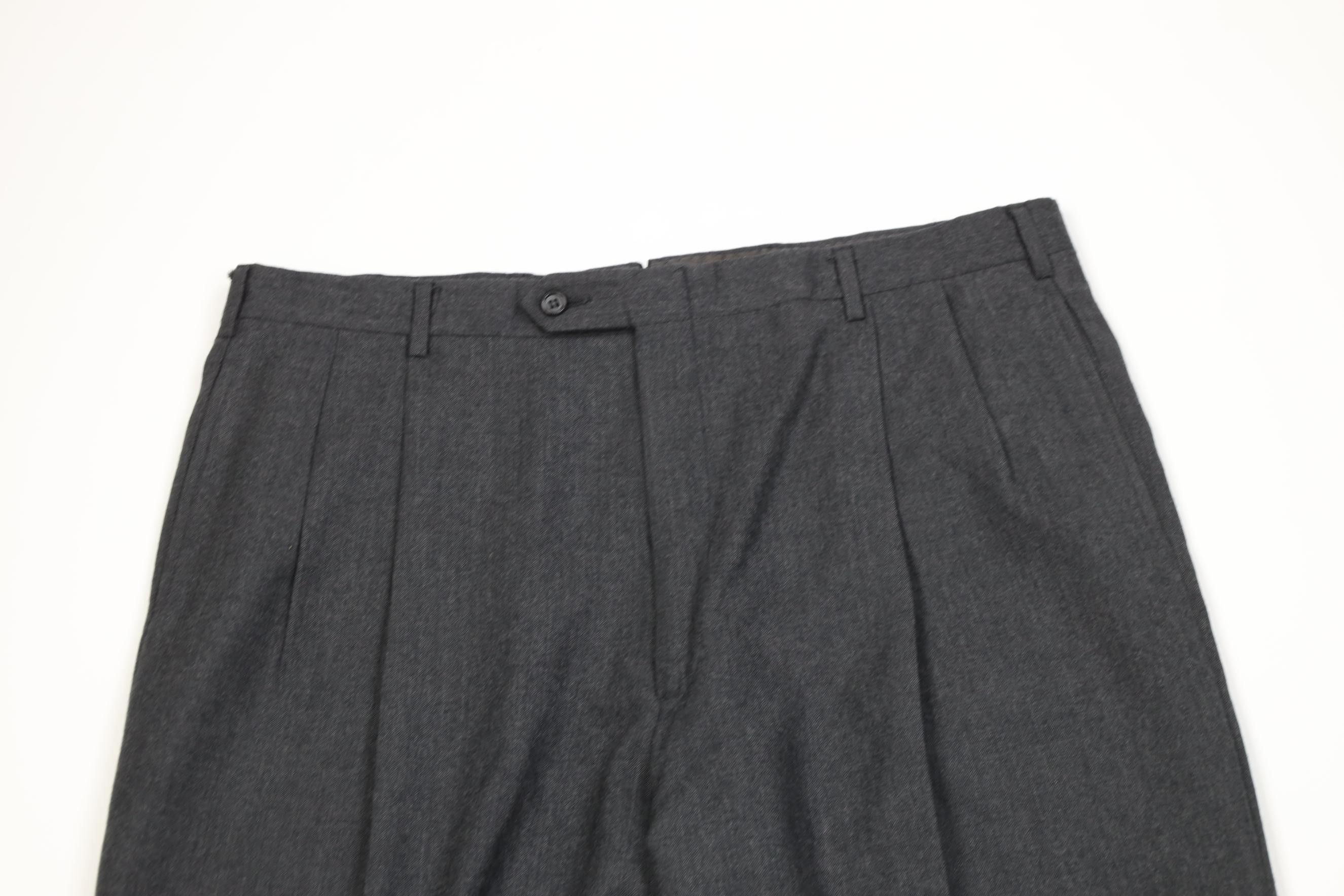 Jos. A. Bank Vintage 90s Jos A Bank Wide Leg Chino Pants Charcoal USA Size US 36 / EU 52 - 2 Thumbnail