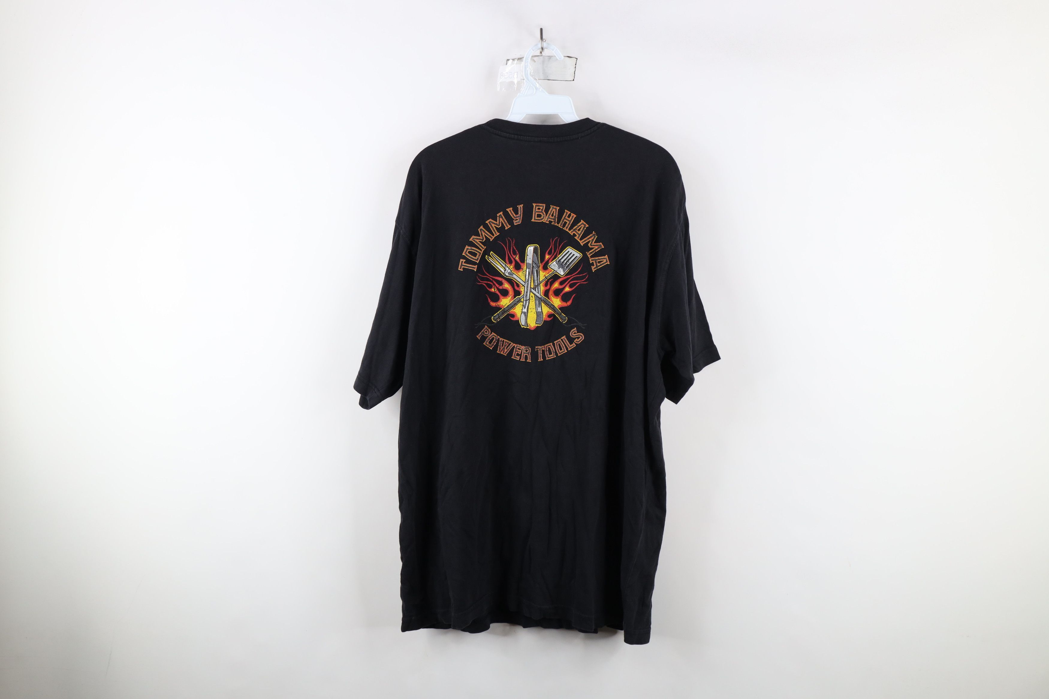 Tommy Bahama × Vintage Vintage Tommy Bahama Relax Fire Flames Grilling T-Shirt Size US L / EU 52-54 / 3 - 12 Thumbnail