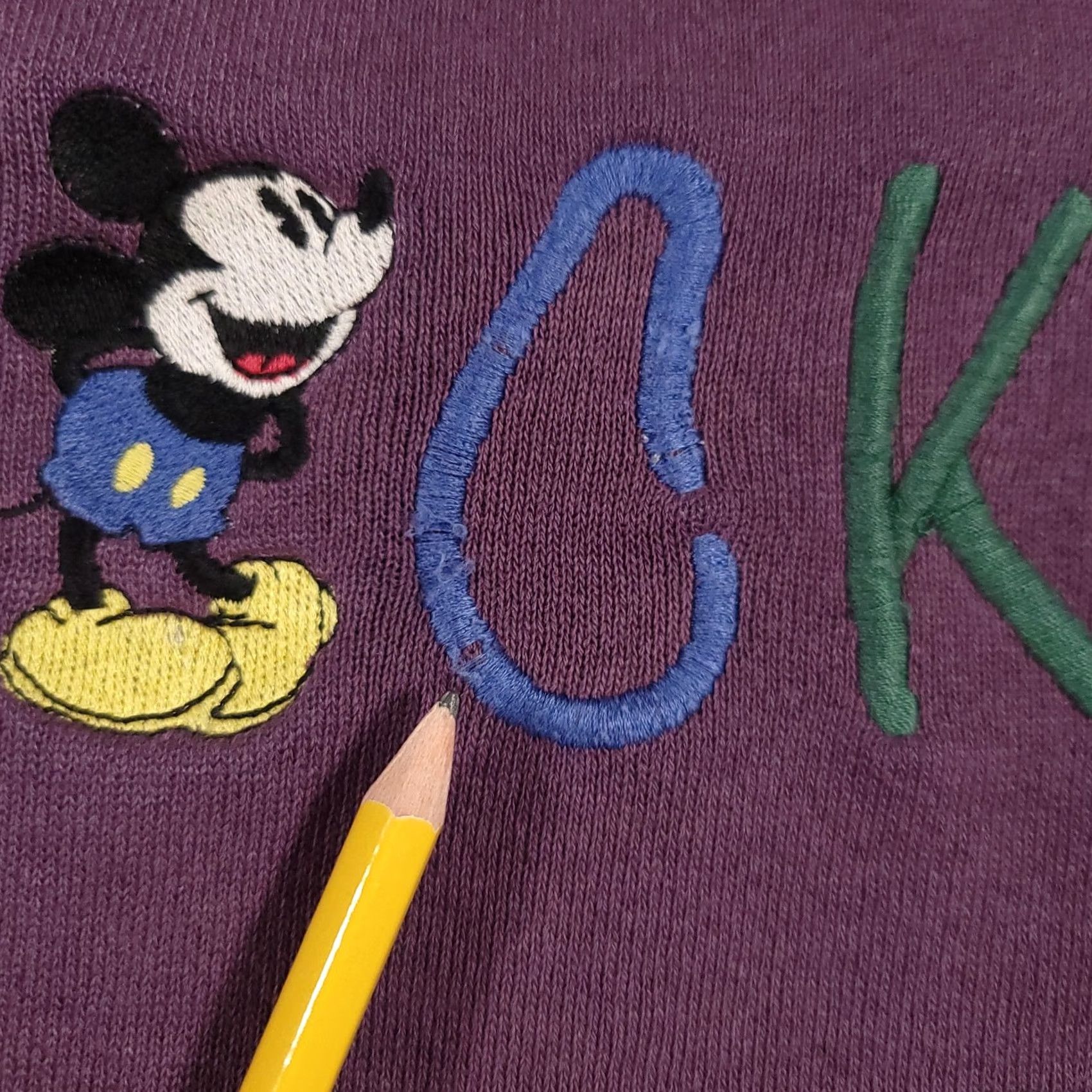 Mickey & Co. VINTAGE Mickey & Co Sweater Mens Large Purple Crewneck Embroidered Disney 90s Size US L / EU 52-54 / 3 - 4 Thumbnail