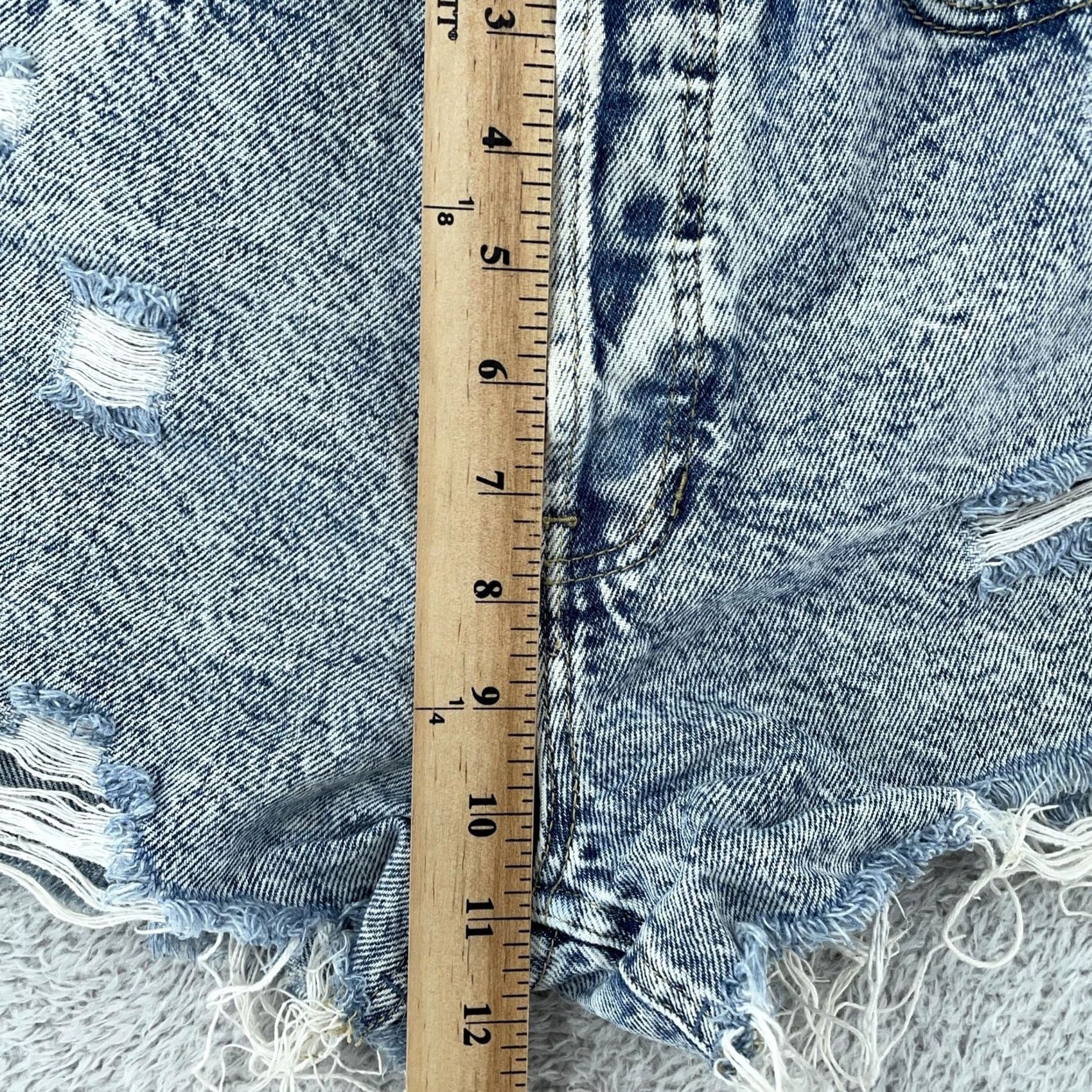Pacsun VINTAGE PacSun Shorts Womens 25 Denim Ultra High Rise Distressed Cutoff Size 42" / US 20 - 6 Thumbnail