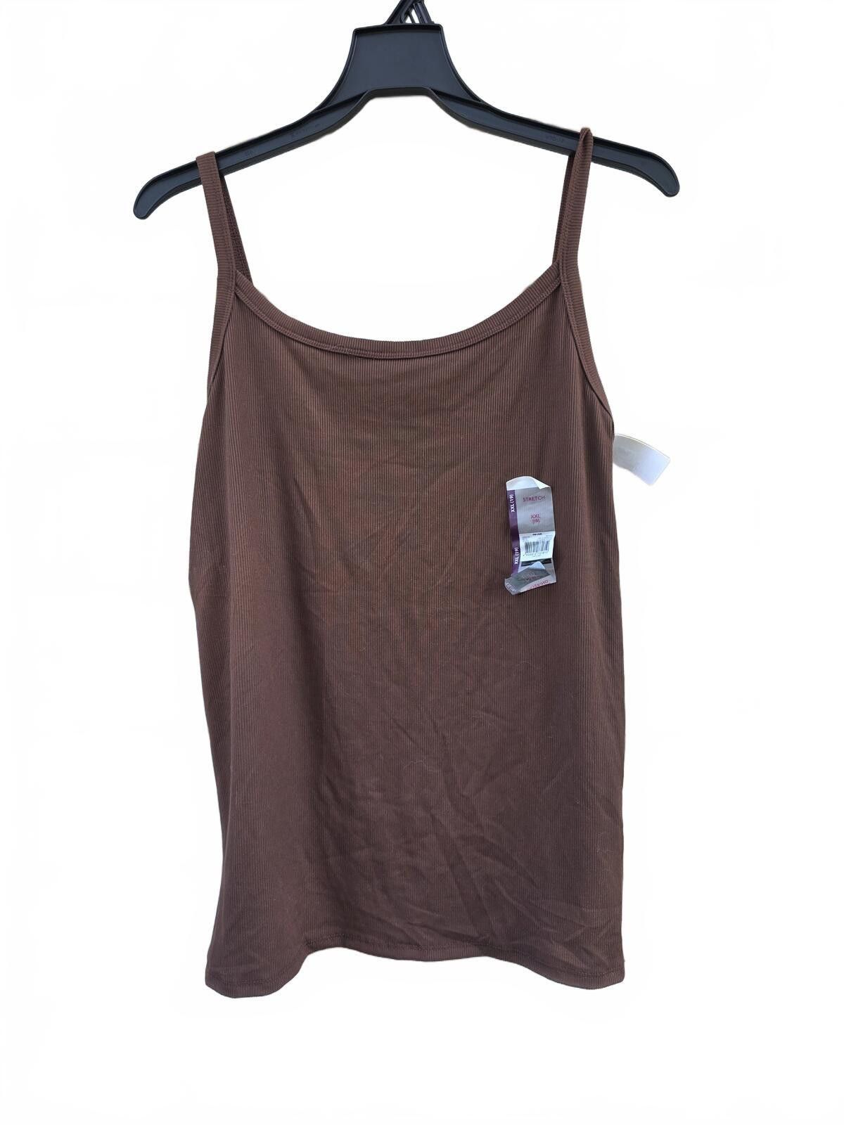 Other No Boundaries Brown Stretch Ribbed Tank Top Juniors XXL (19) Size XXL / US 16-18 / IT 52-54 - 2 Thumbnail